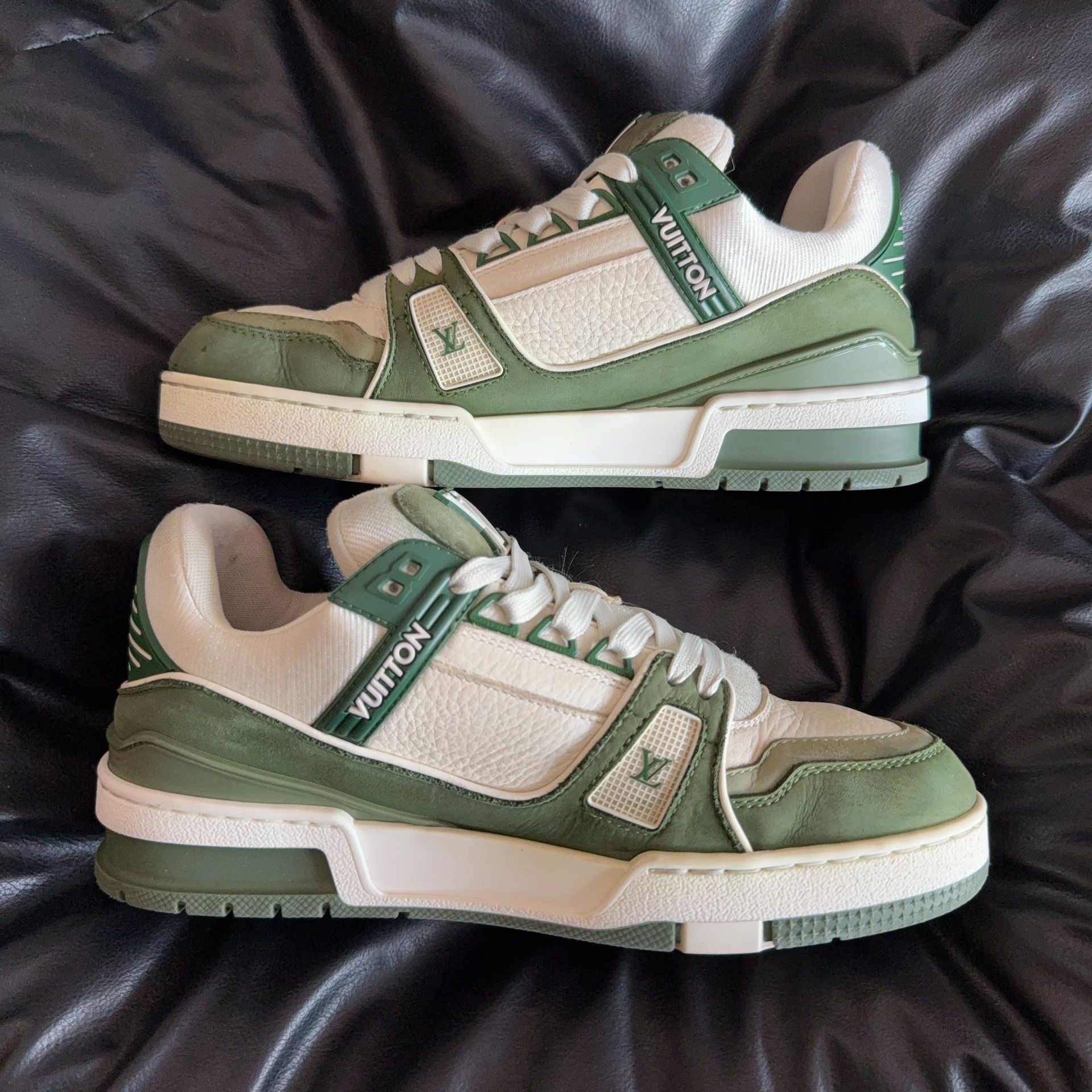 Louis Vuitton Louis Vuitton Training Green Lowtop Sneakers 38 Women Size US 7.5 / IT 37.5 - 6 Thumbnail
