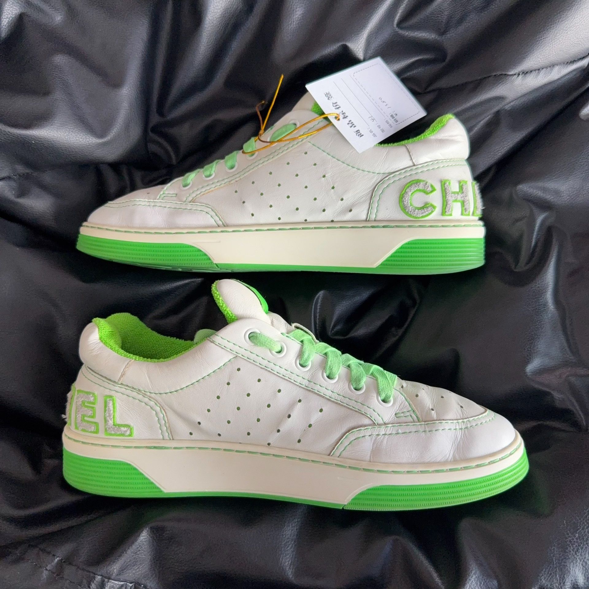 Chanel Chanel Green Lowtop Sneakers 41 Men Size US 8.5 / EU 41-42 - 6 Thumbnail