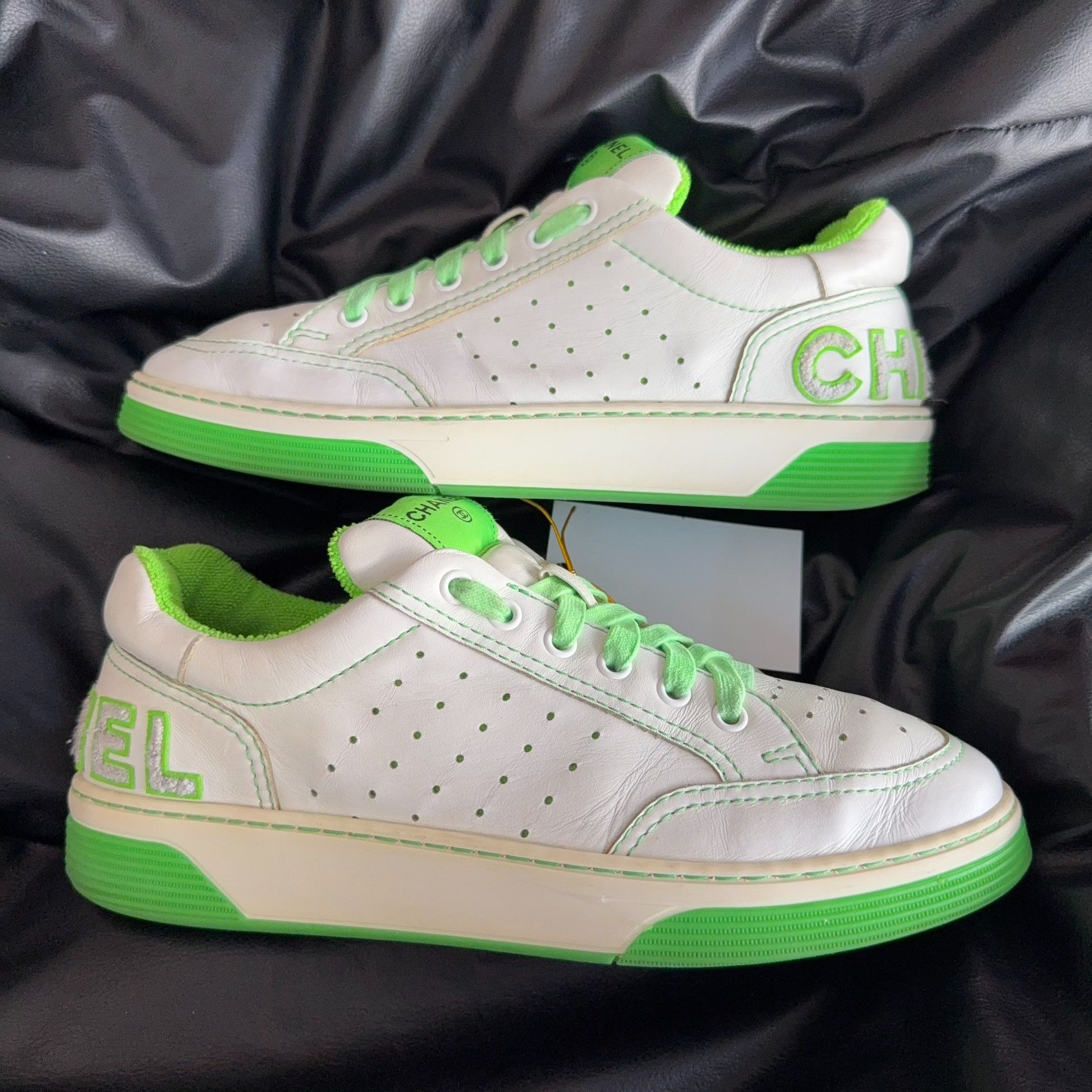 Chanel Chanel Green Lowtop Sneakers 41 Men Size US 8.5 / EU 41-42 - 5 Thumbnail