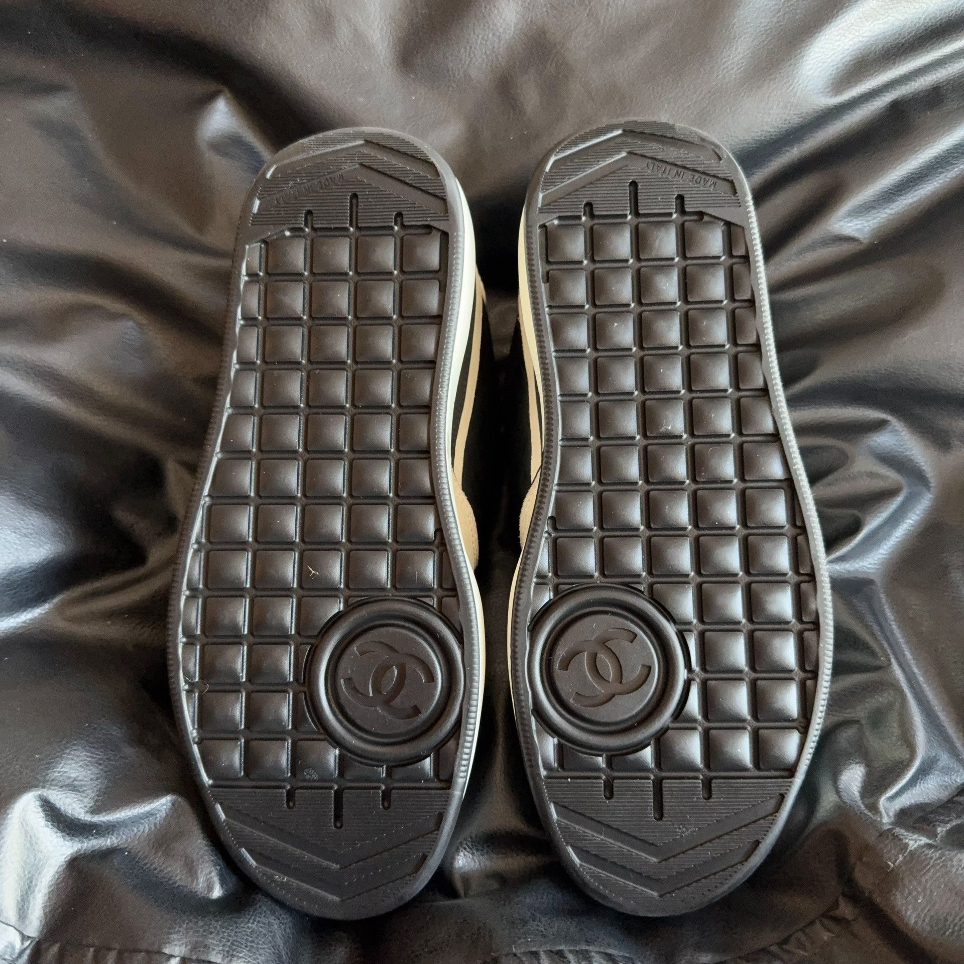 Chanel Chanel Patchwork Black Lowtop Sneakers 36.5 Women Size US 6 / IT 36 - 4 Thumbnail