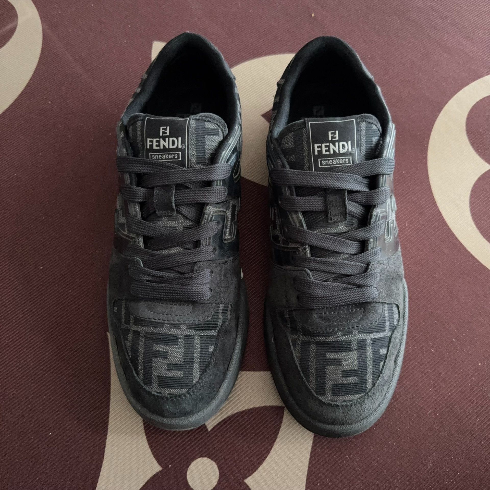 Fendi Fendi Black Lowtop Sneakers 44 Men Size US 10.5 / EU 43-44 - 2 Thumbnail