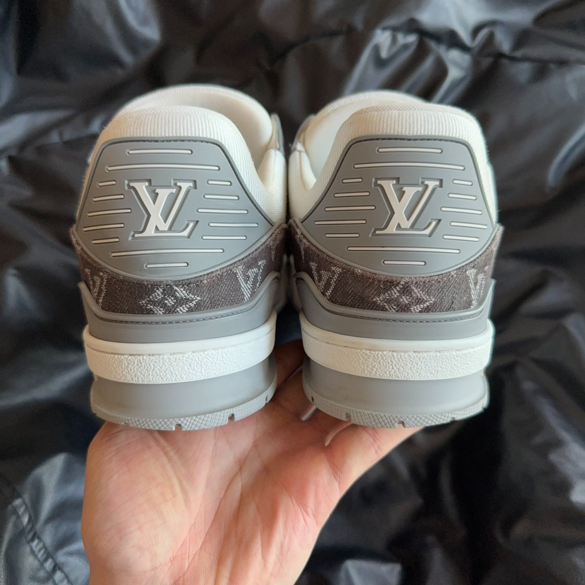 Louis Vuitton Louis Vuitton Training Denim White Lowtop Sneakers 44.5 Men Size US 11 / EU 44 - 3 Thumbnail