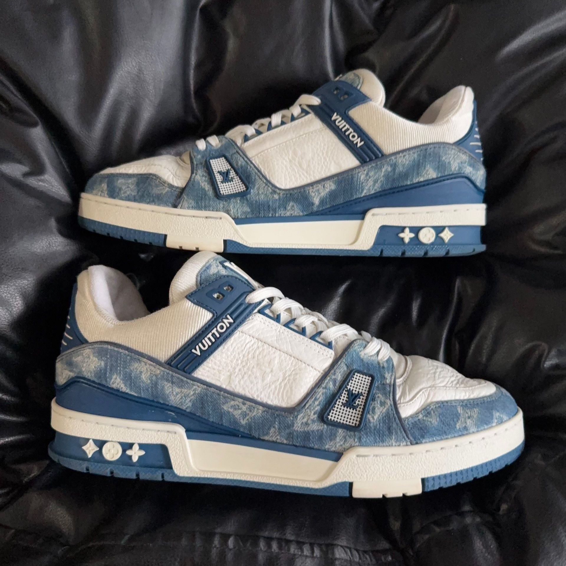 Louis Vuitton Louis Vuitton Training Denim Blue Lowtop Sneakers 42 Men Size US 9 / EU 42 - 5 Thumbnail