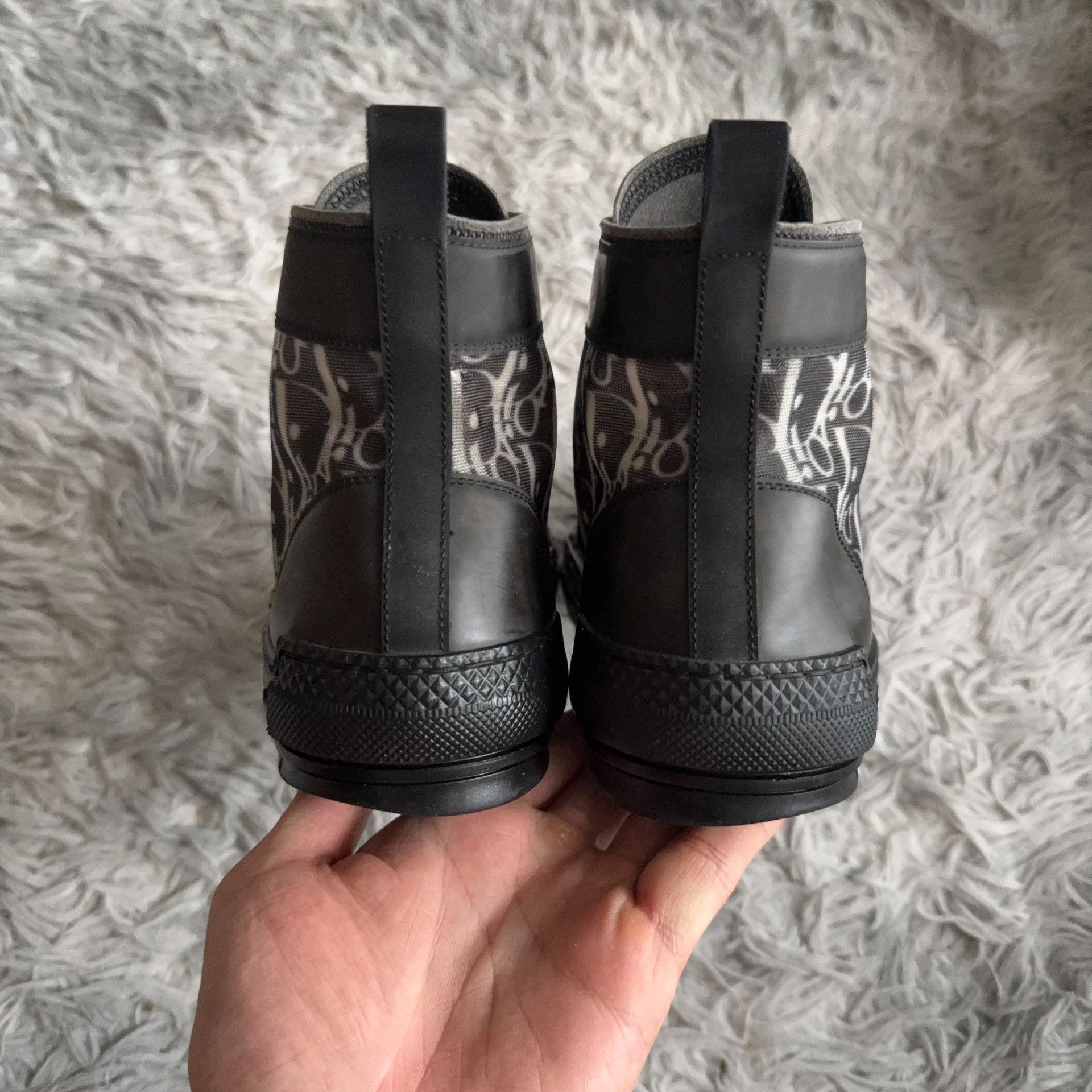 Dior Dior Black Hitop Sneakers 40 Men Size US 7.5 / EU 40-41 - 3 Thumbnail