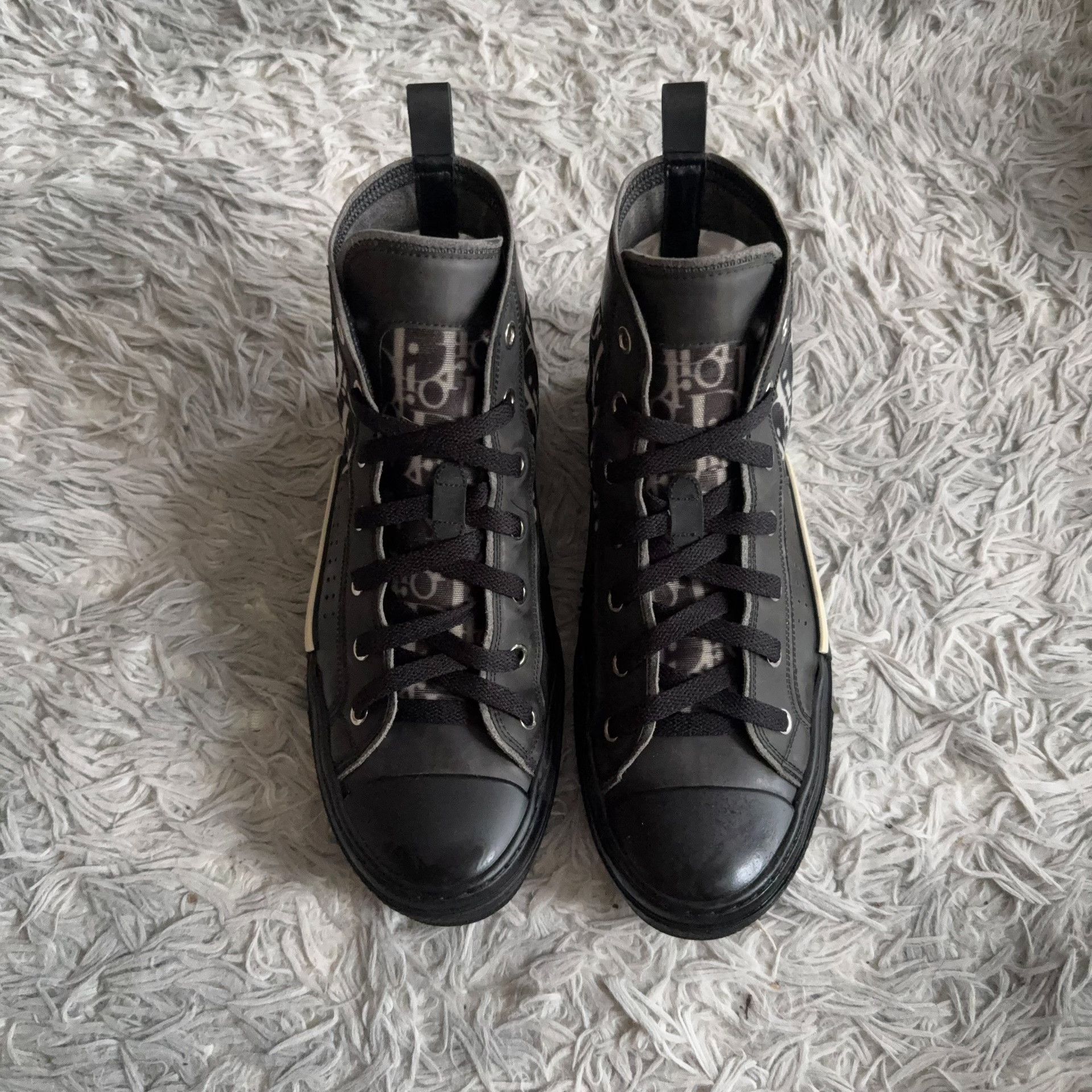 Dior Dior Black Hitop Sneakers 40 Men Size US 7.5 / EU 40-41 - 2 Thumbnail
