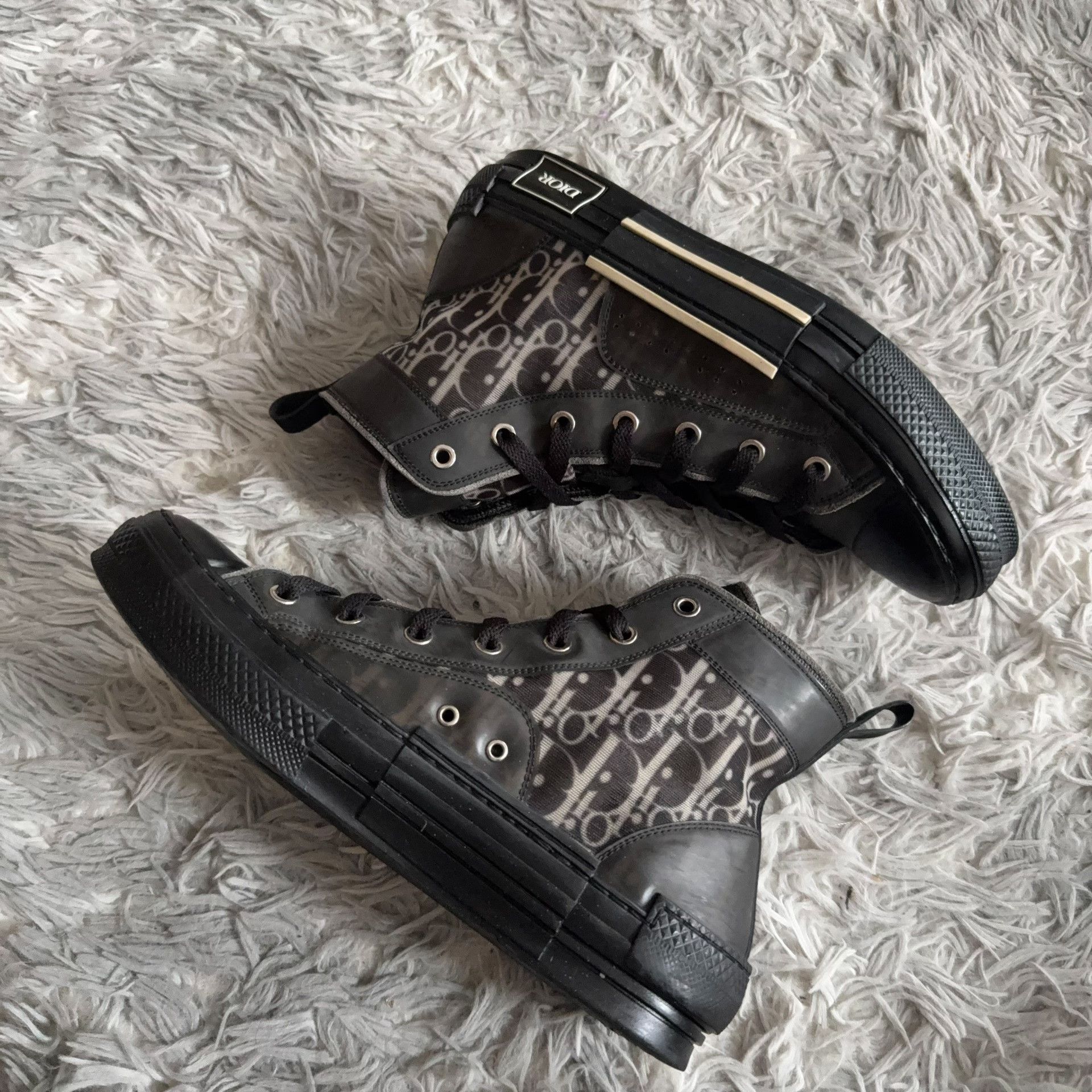 Dior Dior Black Hitop Sneakers 40 Men Size US 7.5 / EU 40-41 - 6 Thumbnail
