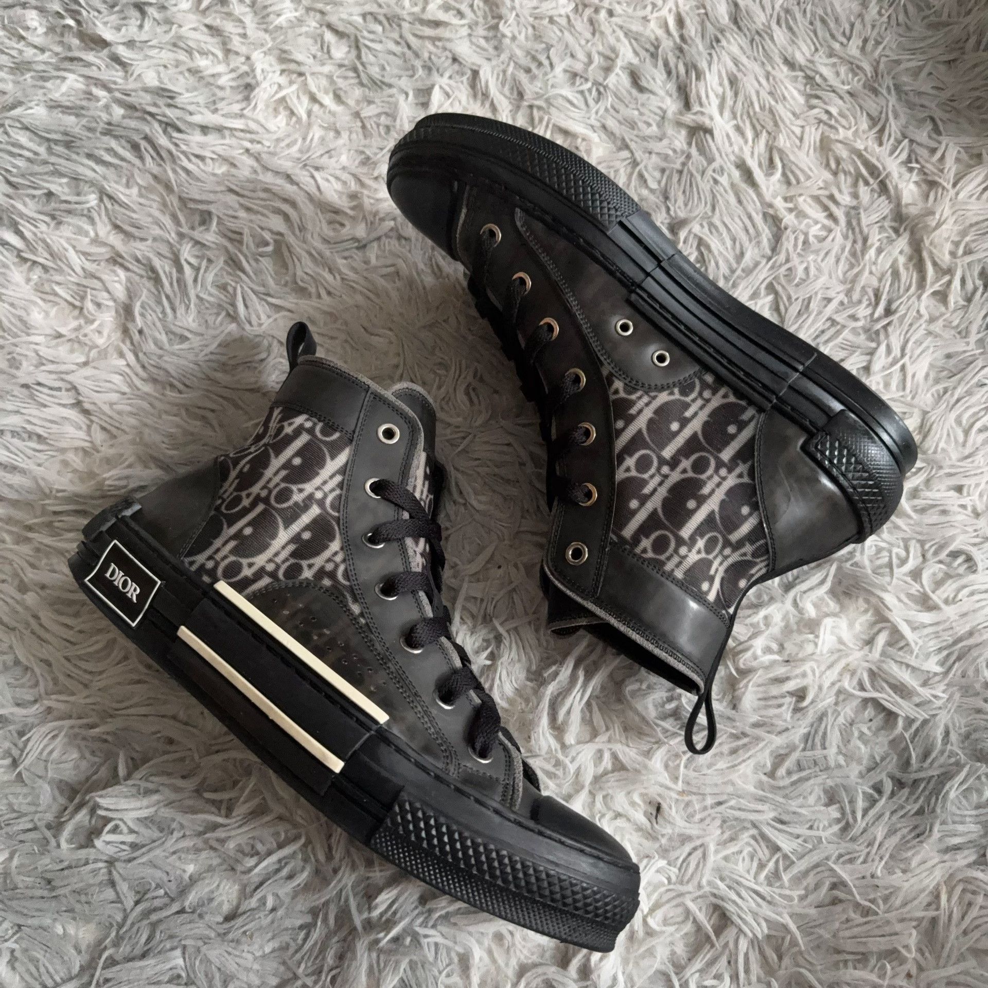 Dior Dior Black Hitop Sneakers 40 Men Size US 7.5 / EU 40-41 - 5 Thumbnail