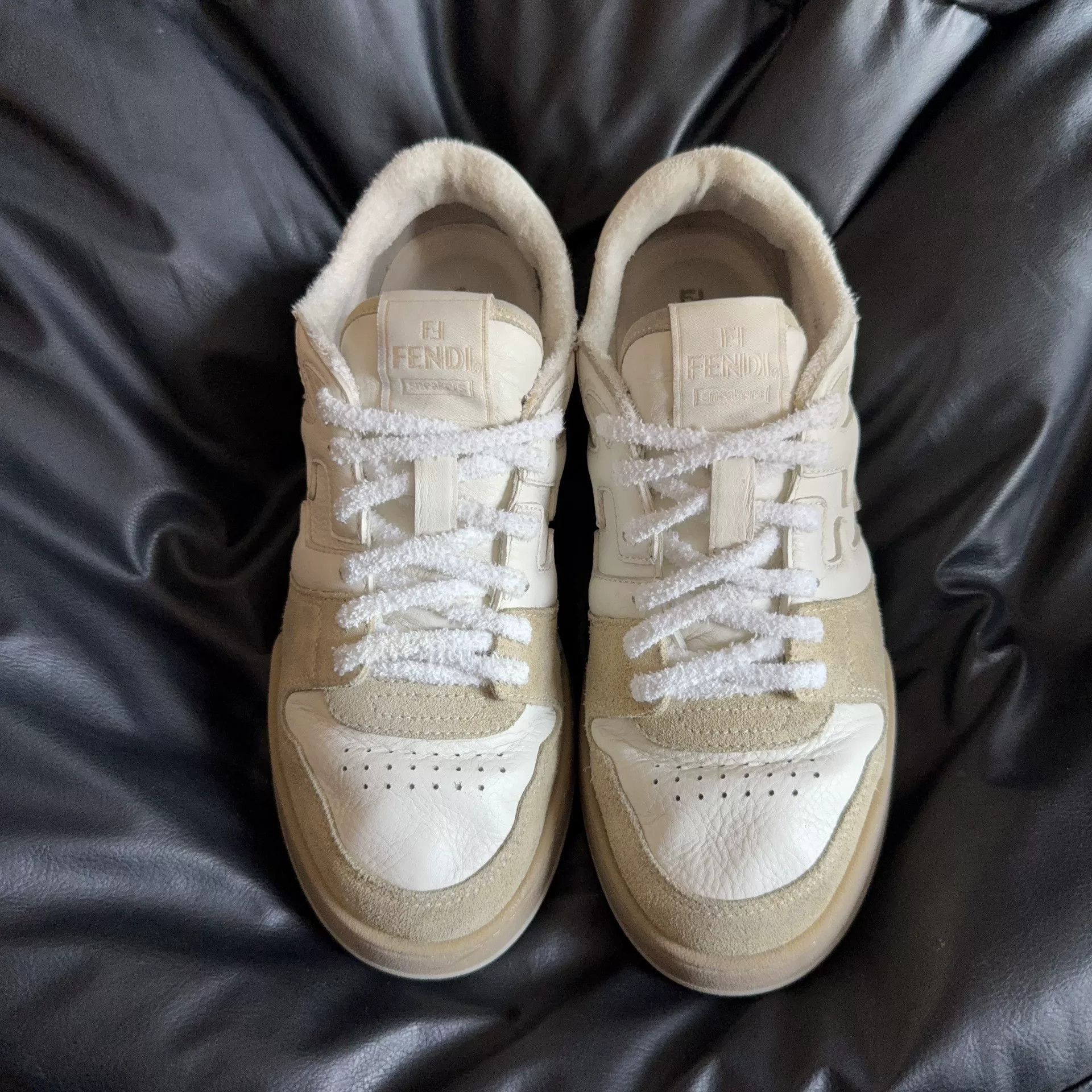 Fendi Fendi Suede White Lowtop Sneakers 41 Men Size US 8.5 / EU 41-42 - 2 Thumbnail