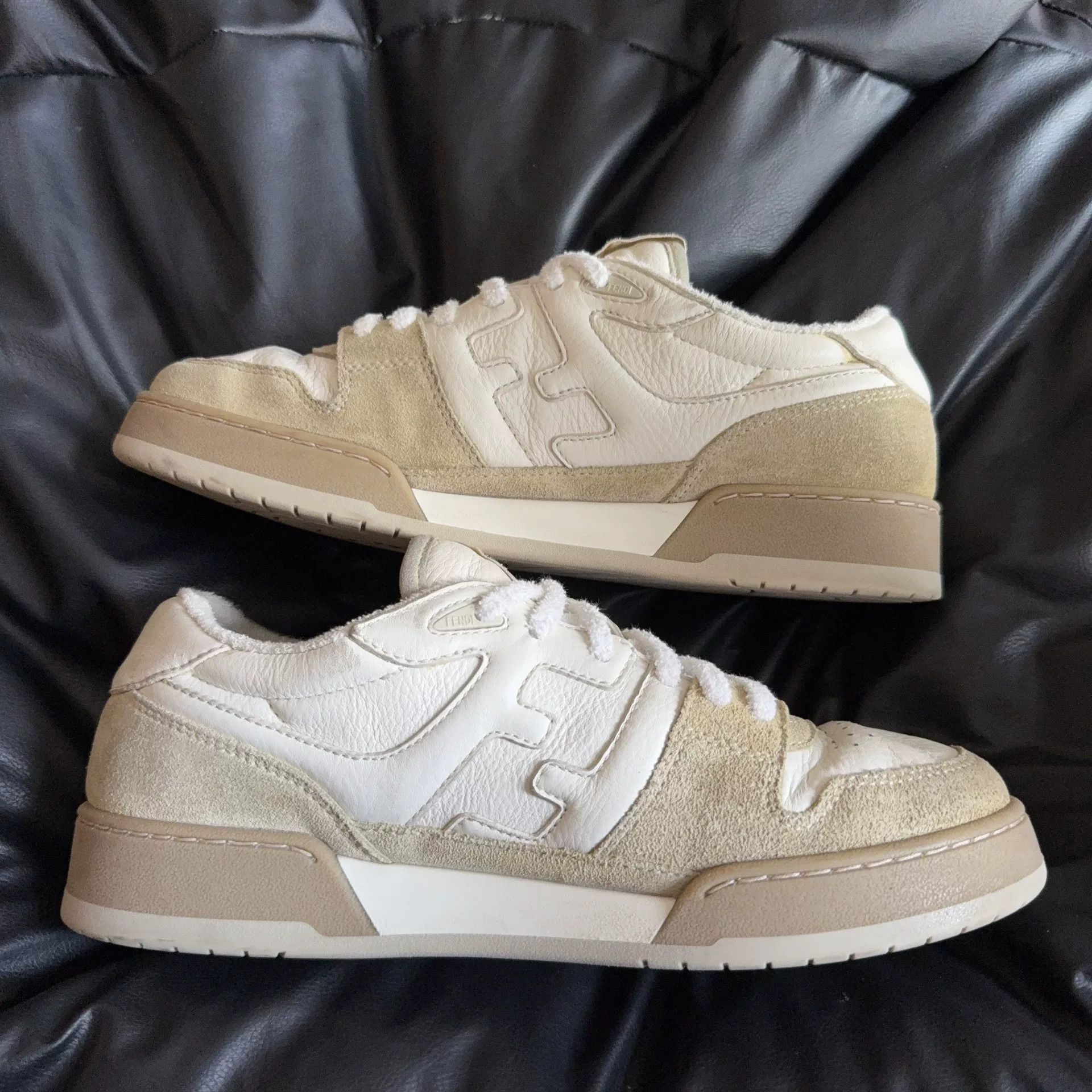 Fendi Fendi Suede White Lowtop Sneakers 41 Men Size US 8.5 / EU 41-42 - 6 Thumbnail