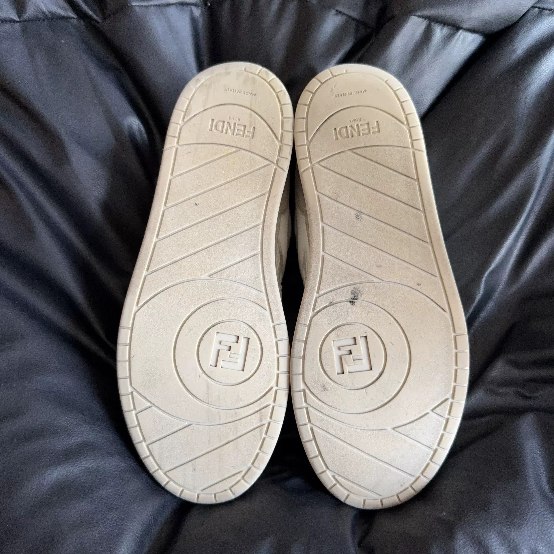 Fendi Fendi Suede White Lowtop Sneakers 41 Men Size US 8.5 / EU 41-42 - 4 Thumbnail