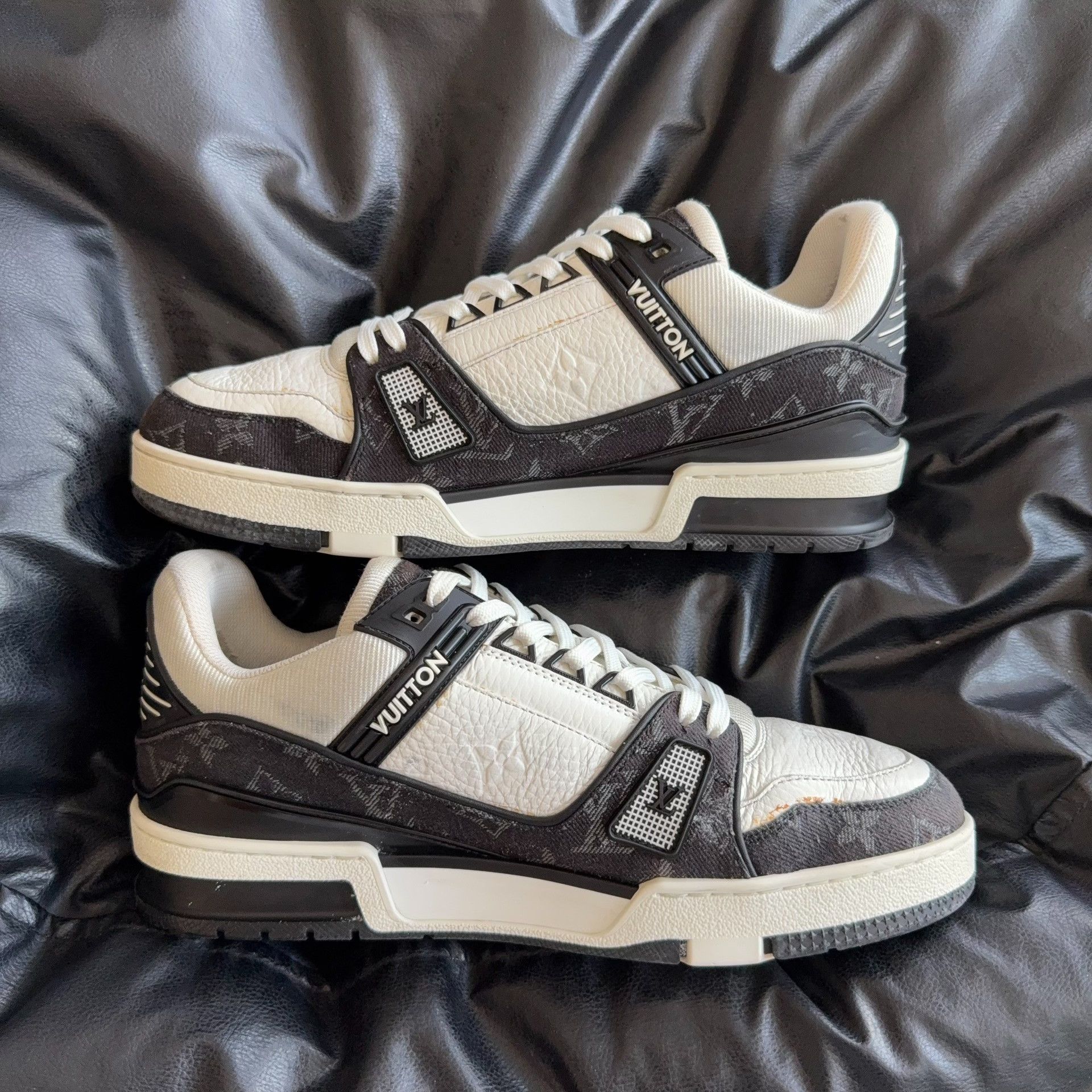 Louis Vuitton Louis Vuitton Training Denim Black Lowtop Sneakers 6 Men Size US 6 / EU 39 - 6 Thumbnail