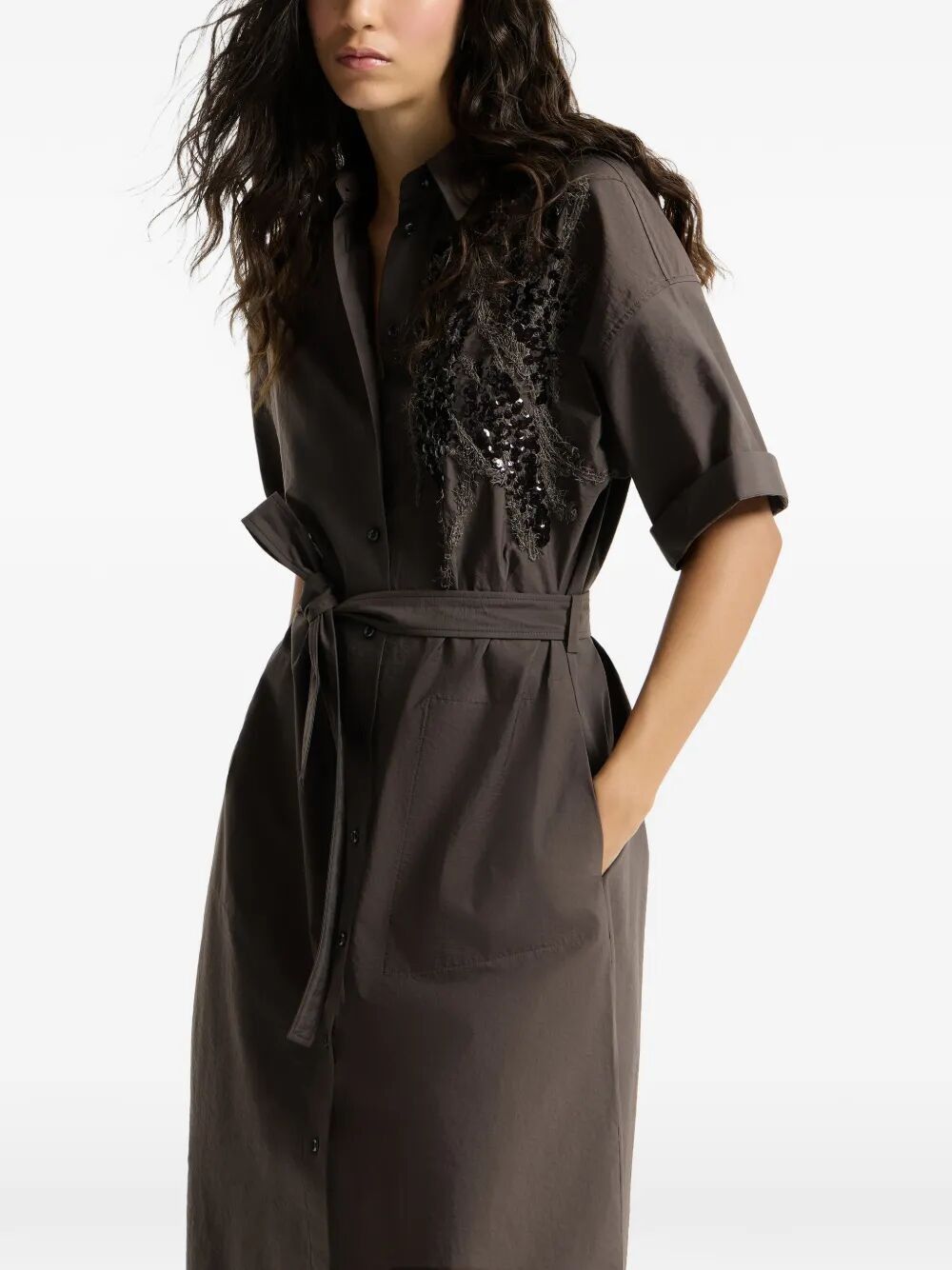Brunello Cucinelli MIDI DRESS Size S / US 4 / IT 40 - 6 Thumbnail