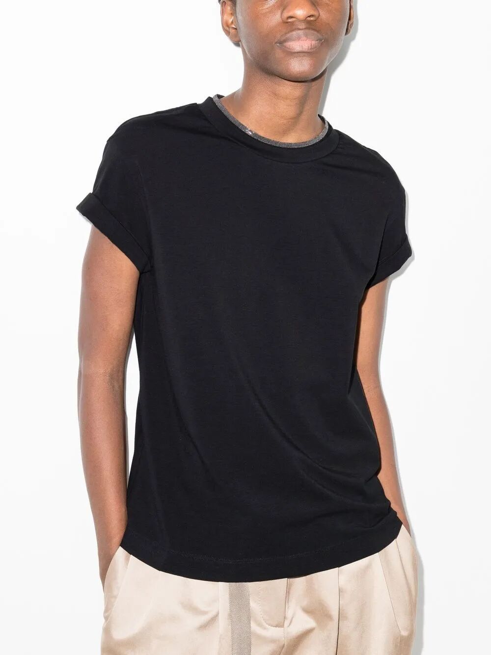 Brunello Cucinelli ROUND NECK T-SHIRT Size S / US 4 / IT 40 - 6 Thumbnail