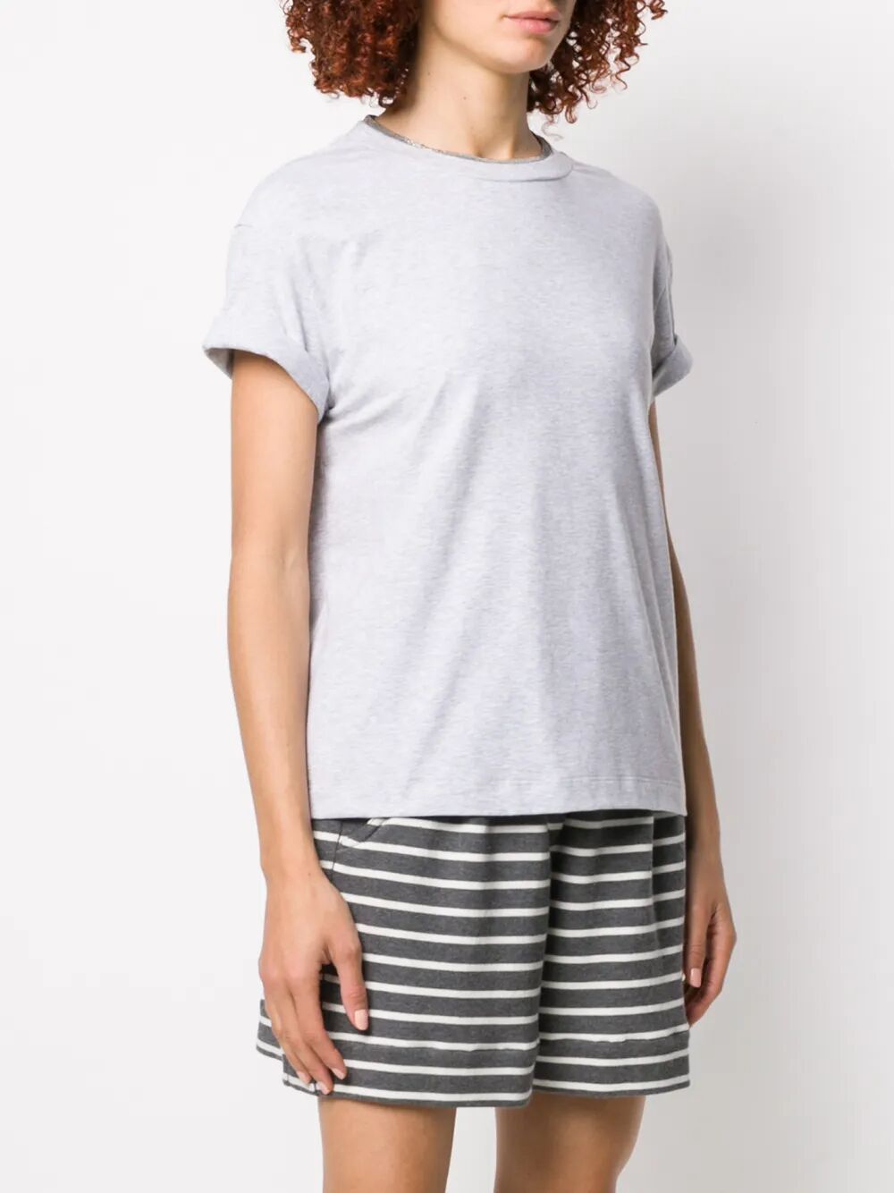 Brunello Cucinelli ROUND NECK T-SHIRT Size L / US 10 / IT 46 - 7 Thumbnail