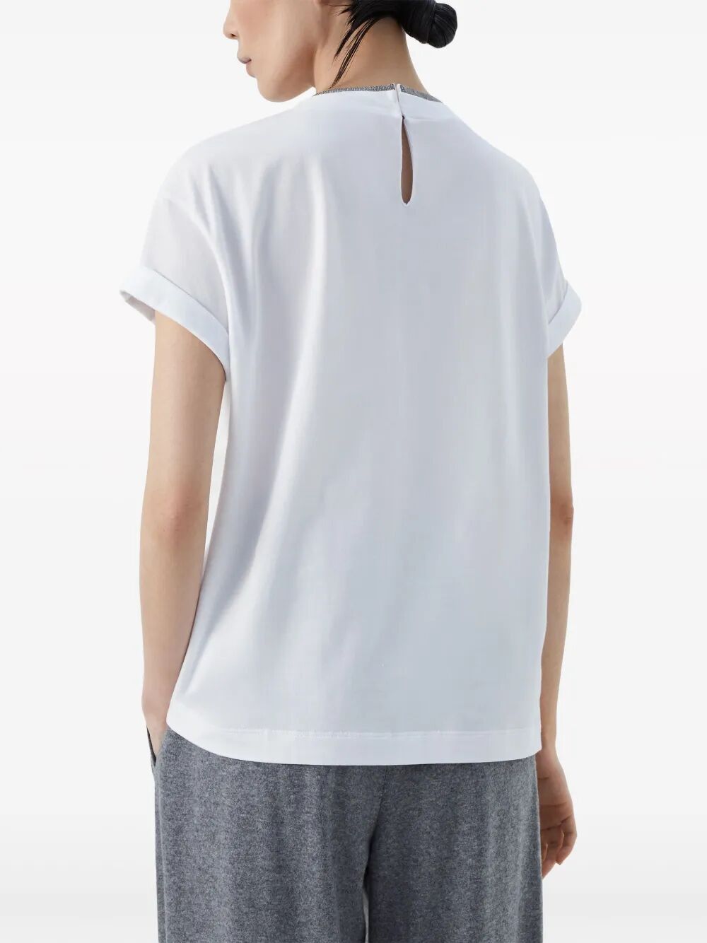 Brunello Cucinelli ROUND NECK T-SHIRT Size XL / US 12-14 / IT 48-50 - 5 Thumbnail