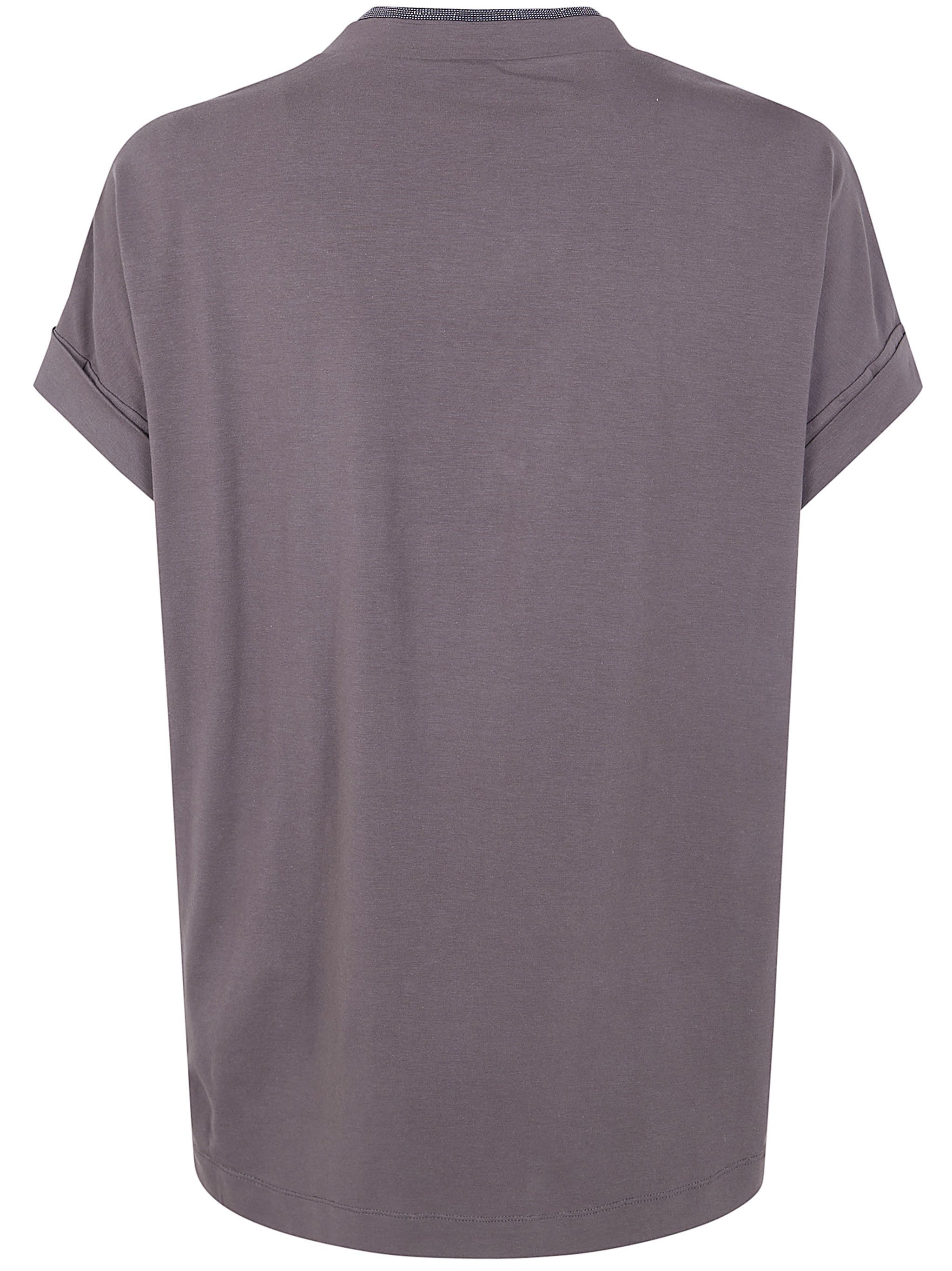 Brunello Cucinelli V NECK T-SHIRT Size M / US 6-8 / IT 42-44 - 7 Thumbnail