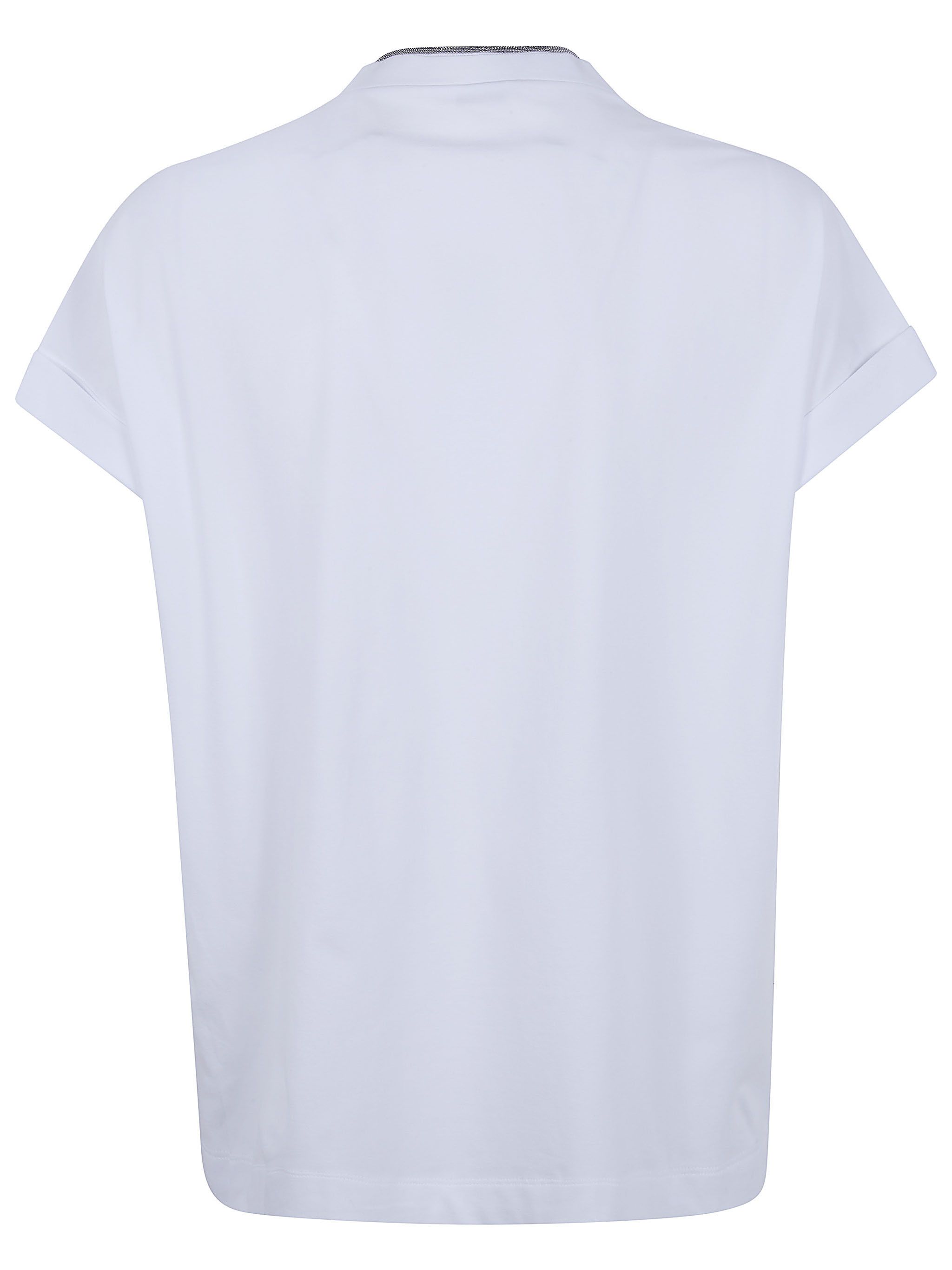 Brunello Cucinelli V NECK T-SHIRT Size L / US 10 / IT 46 - 2 Thumbnail