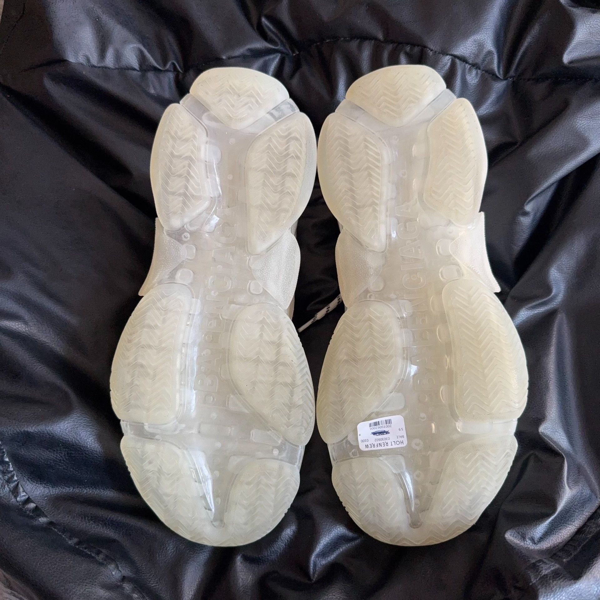 Balenciaga Balenciaga Clear White Lowtop Sneakers 43 Men Size US 10 / EU 43 - 4 Thumbnail