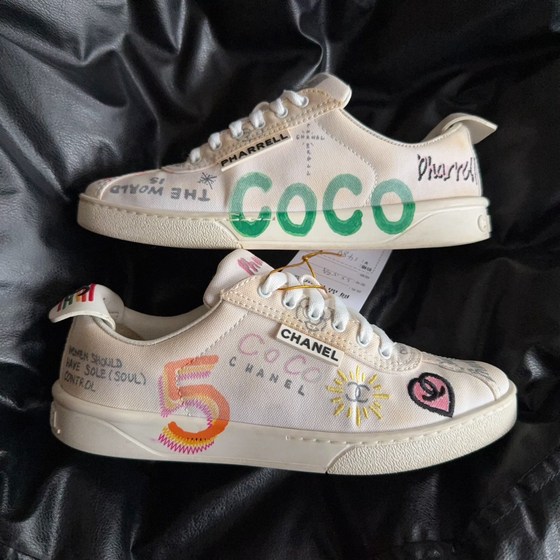 Chanel Chanel Collab Limited Lowtop Sneakers 35.5 Women Size US 5 / IT 35 - 5 Thumbnail