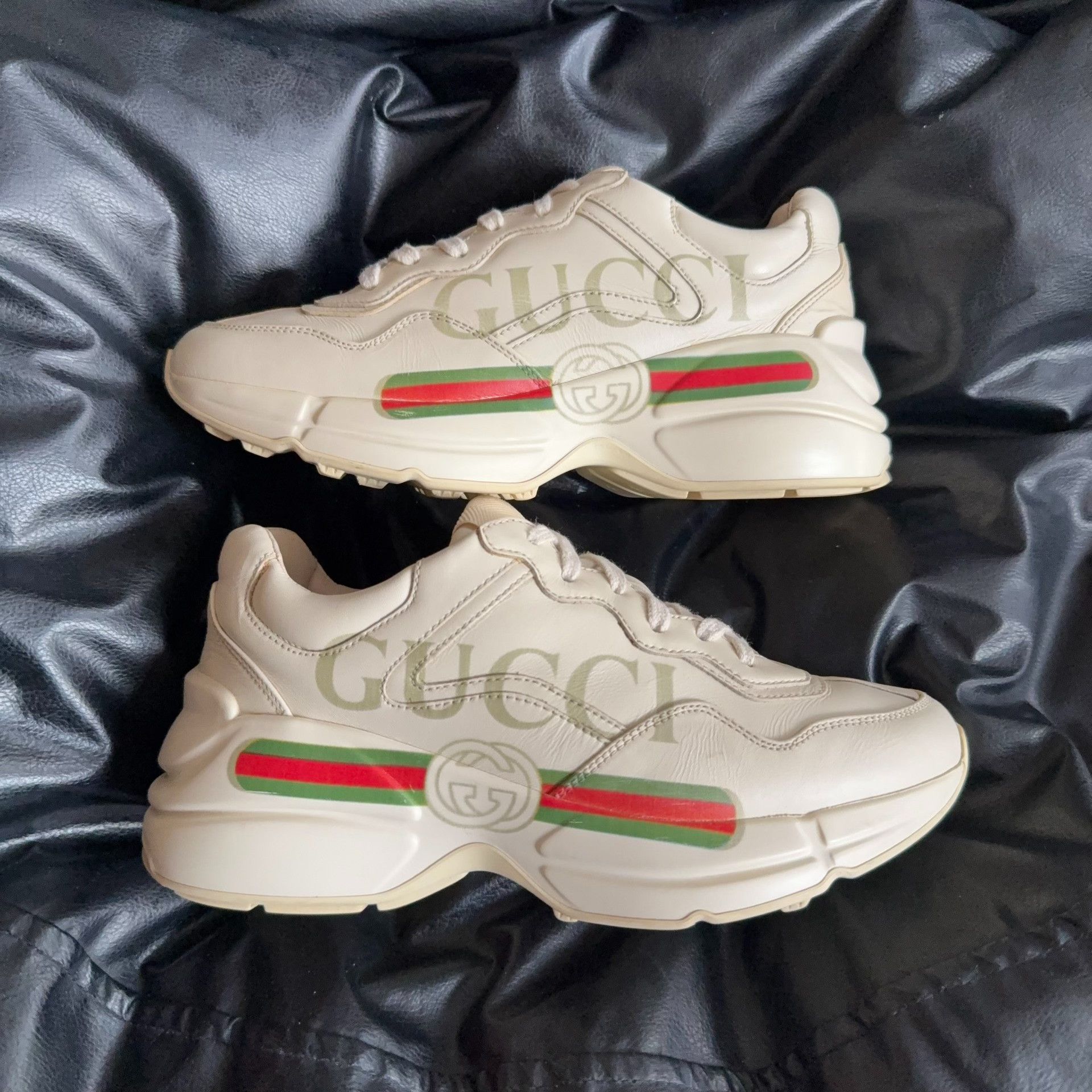 Gucci Gucci Printed Lowtop Sneakers 35.5 Women Size US 5 / IT 35 - 5 Thumbnail