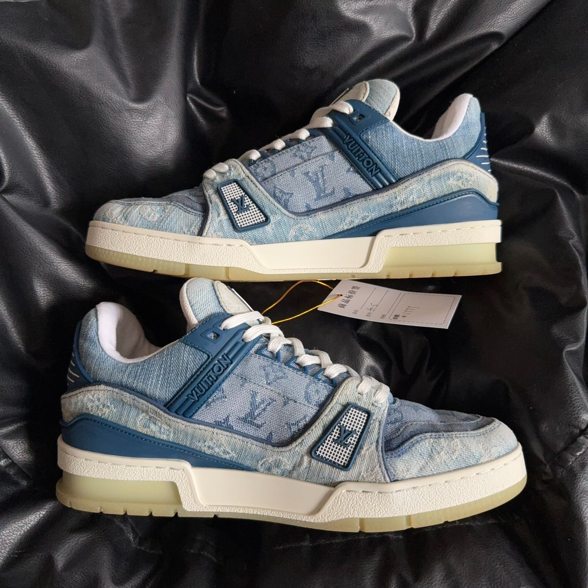 Louis Vuitton Louis Vuitton Limited Denim Blue Lowtop Sneakers 40.5 Men Size US 8 / EU 41 - 5 Thumbnail