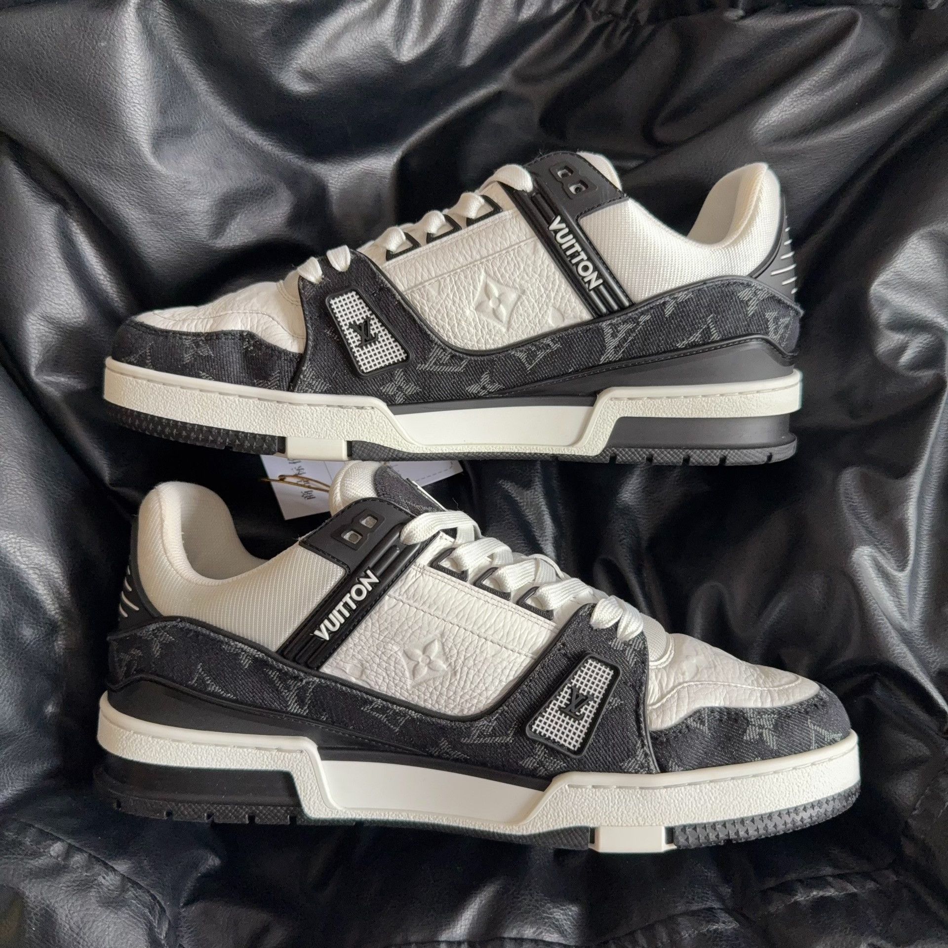 Louis Vuitton Louis Vuitton Training Denim Black Lowtop Sneakers 8 Men Size US 8 / EU 41 - 6 Thumbnail