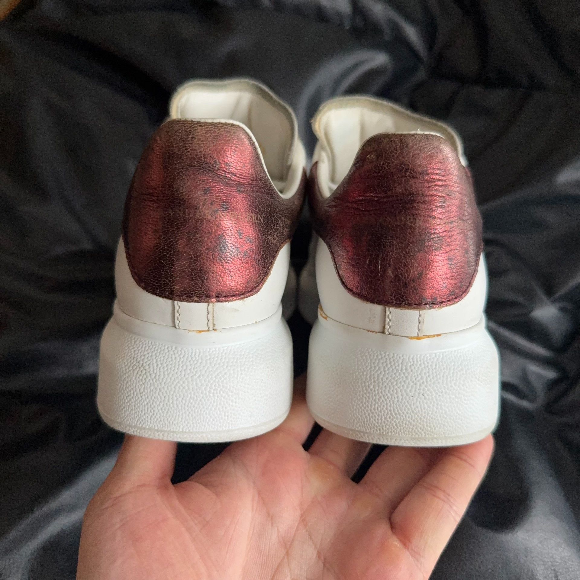Alexander McQueen Alexander McQueen Red Lowtop Sneakers 37.5 Women Size US 6.5 / IT 36.5 - 3 Thumbnail