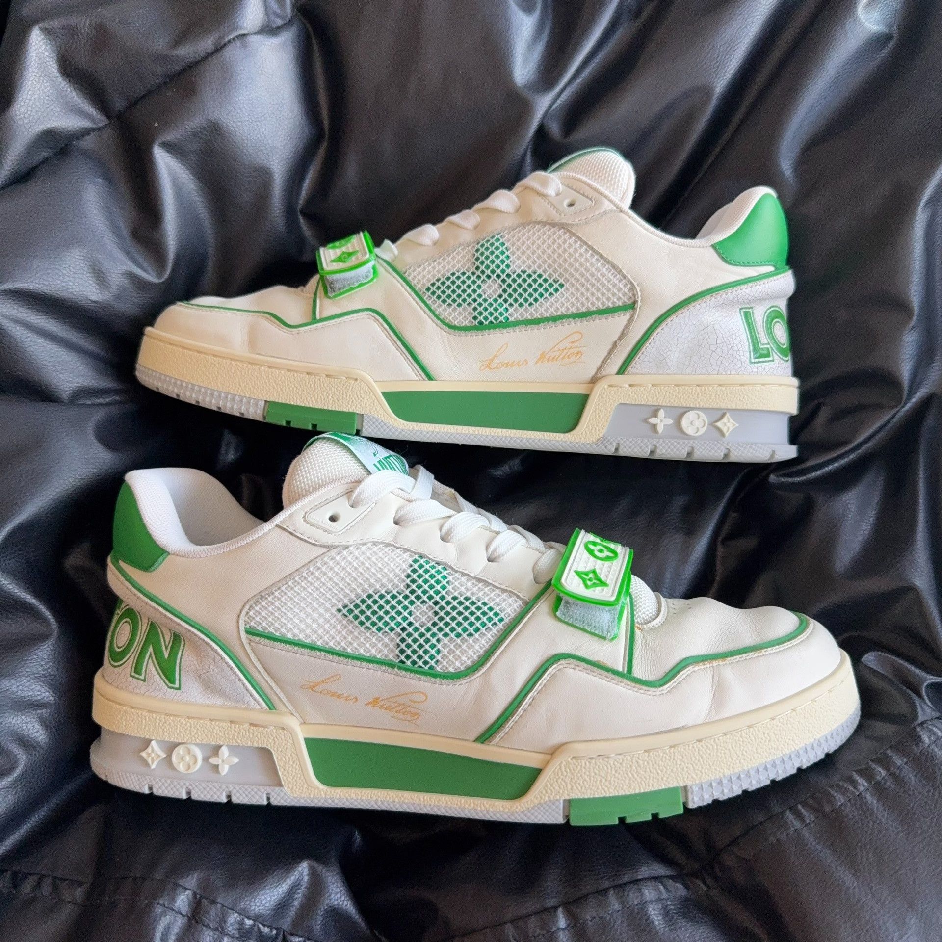 Louis Vuitton Louis Vuitton Training Green Lowtop Sneakers 8 Men Size US 8 / EU 41 - 5 Thumbnail