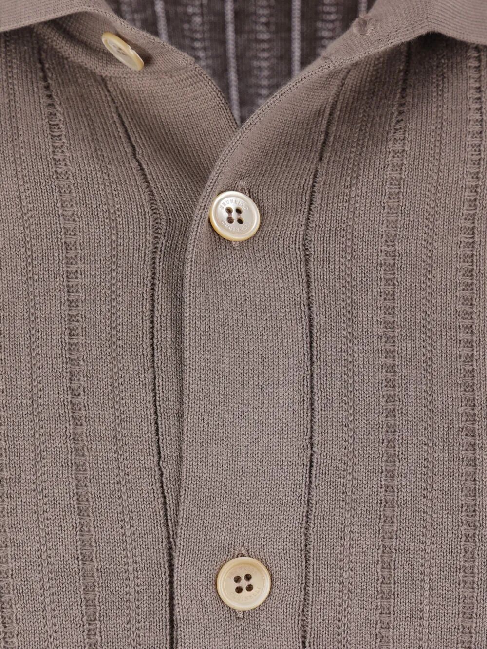 Brunello Cucinelli SHORT SLEEVES POLO NECK CARDIGAN Size US XL / EU 56 / 4 - 2 Thumbnail
