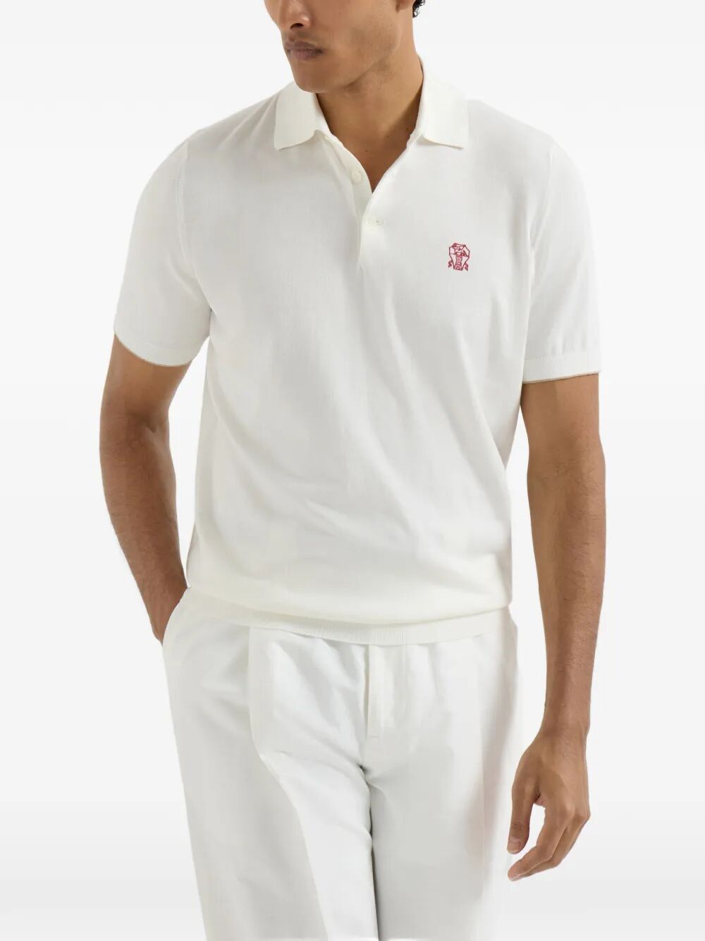 Brunello Cucinelli SHORT SLEEVES POLO SHIRT Size US M / EU 48-50 / 2 - 5 Thumbnail