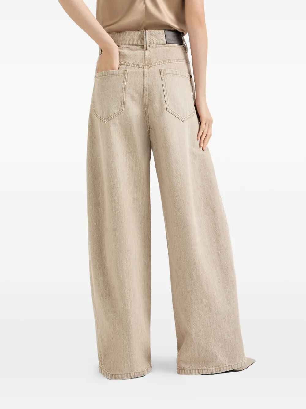 Brunello Cucinelli WIDE LEG DENIM PANTS Size 30" / US 8 / IT 44 - 4 Thumbnail