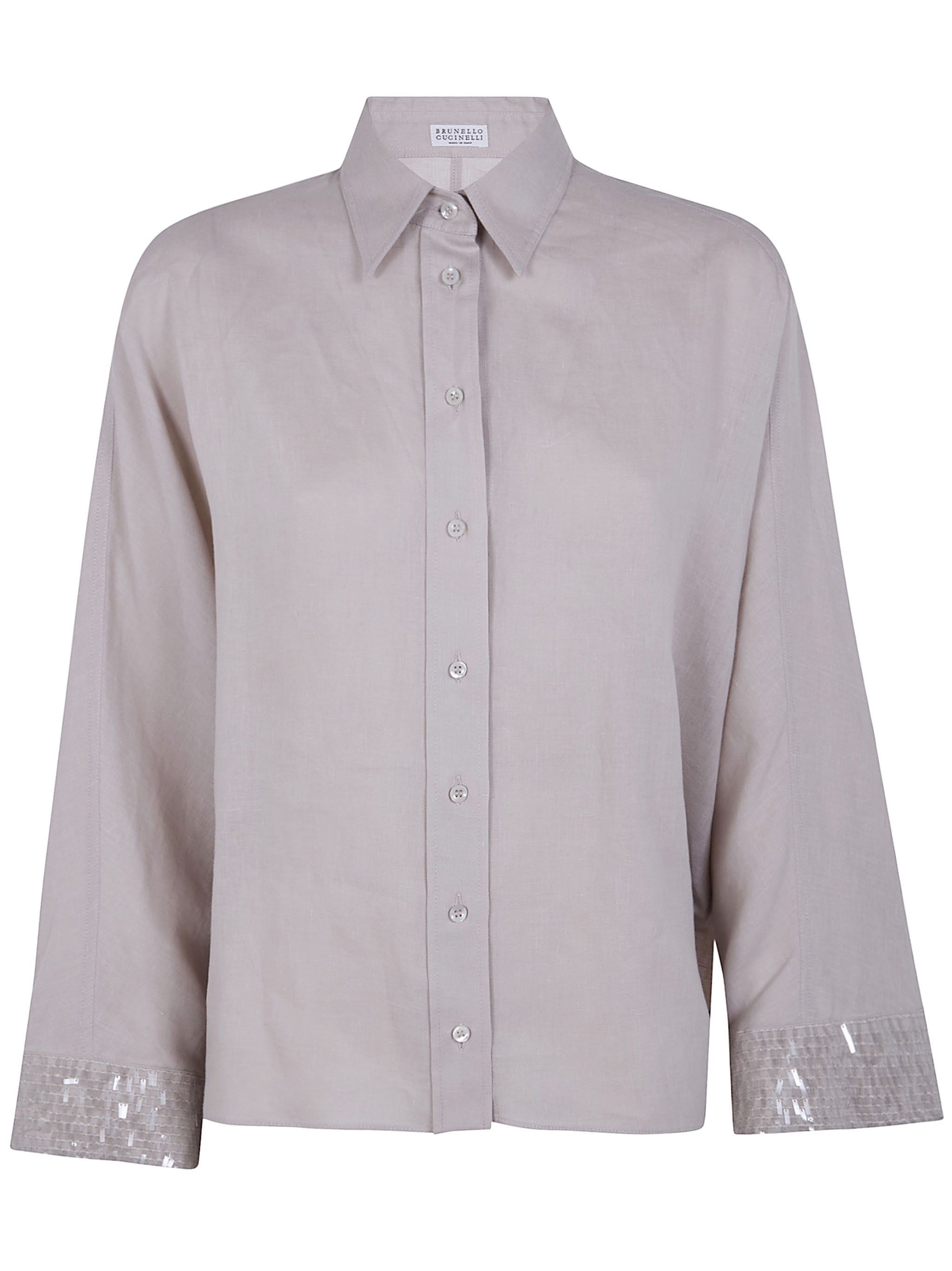 Brunello Cucinelli TRAPEZE DENIM SHIRT Size M / US 6-8 / IT 42-44 - 7 Thumbnail
