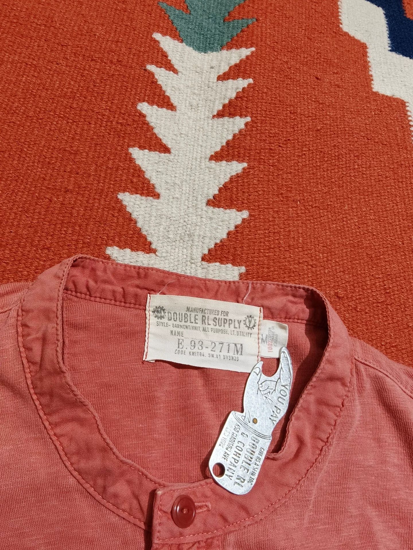 RRL Ralph Lauren RRL Double RL Henley Long Sleeve T-shirt Size US M / EU 48-50 / 2 - 3 Thumbnail
