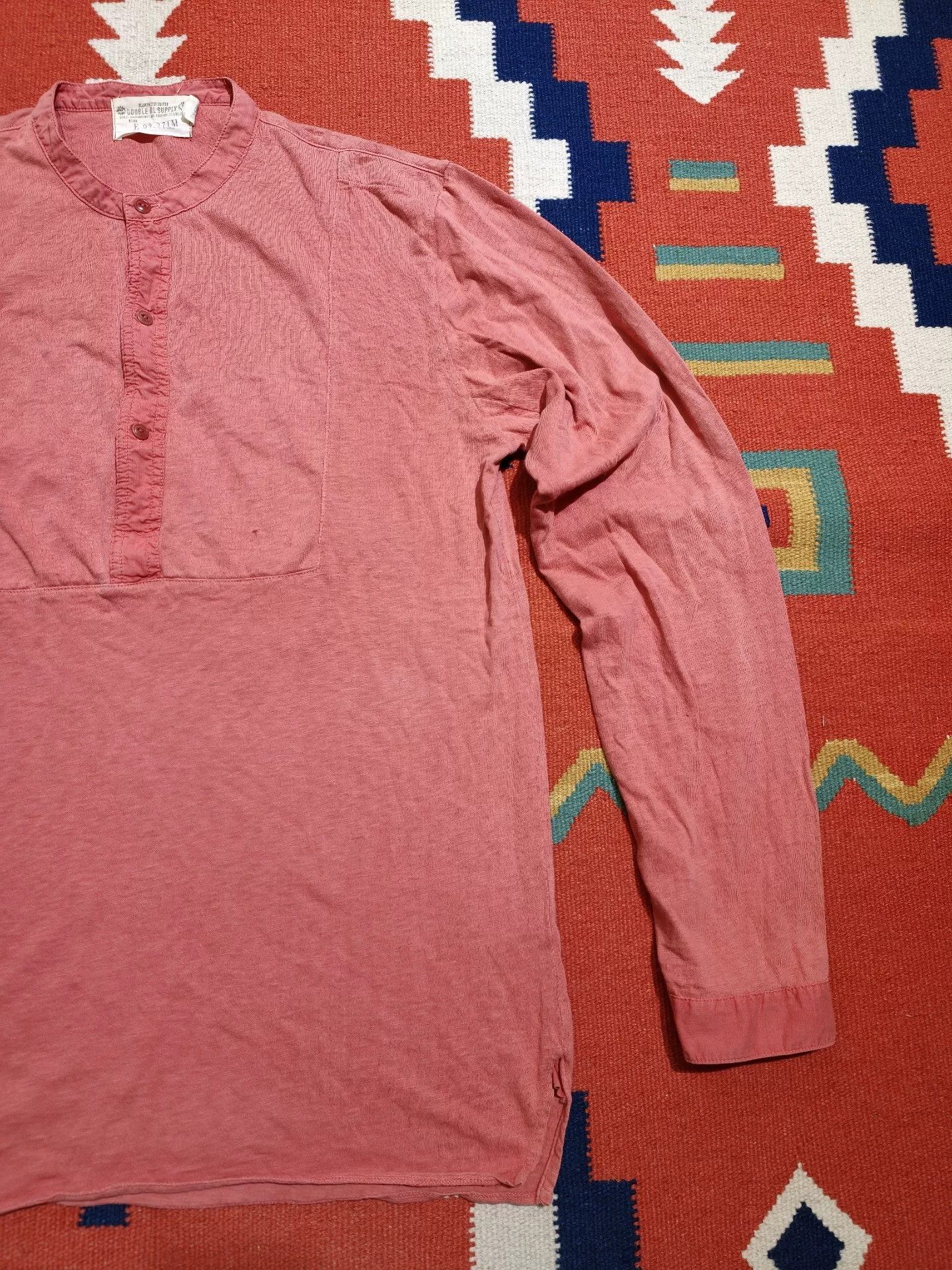 RRL Ralph Lauren RRL Double RL Henley Long Sleeve T-shirt Size US M / EU 48-50 / 2 - 2 Thumbnail