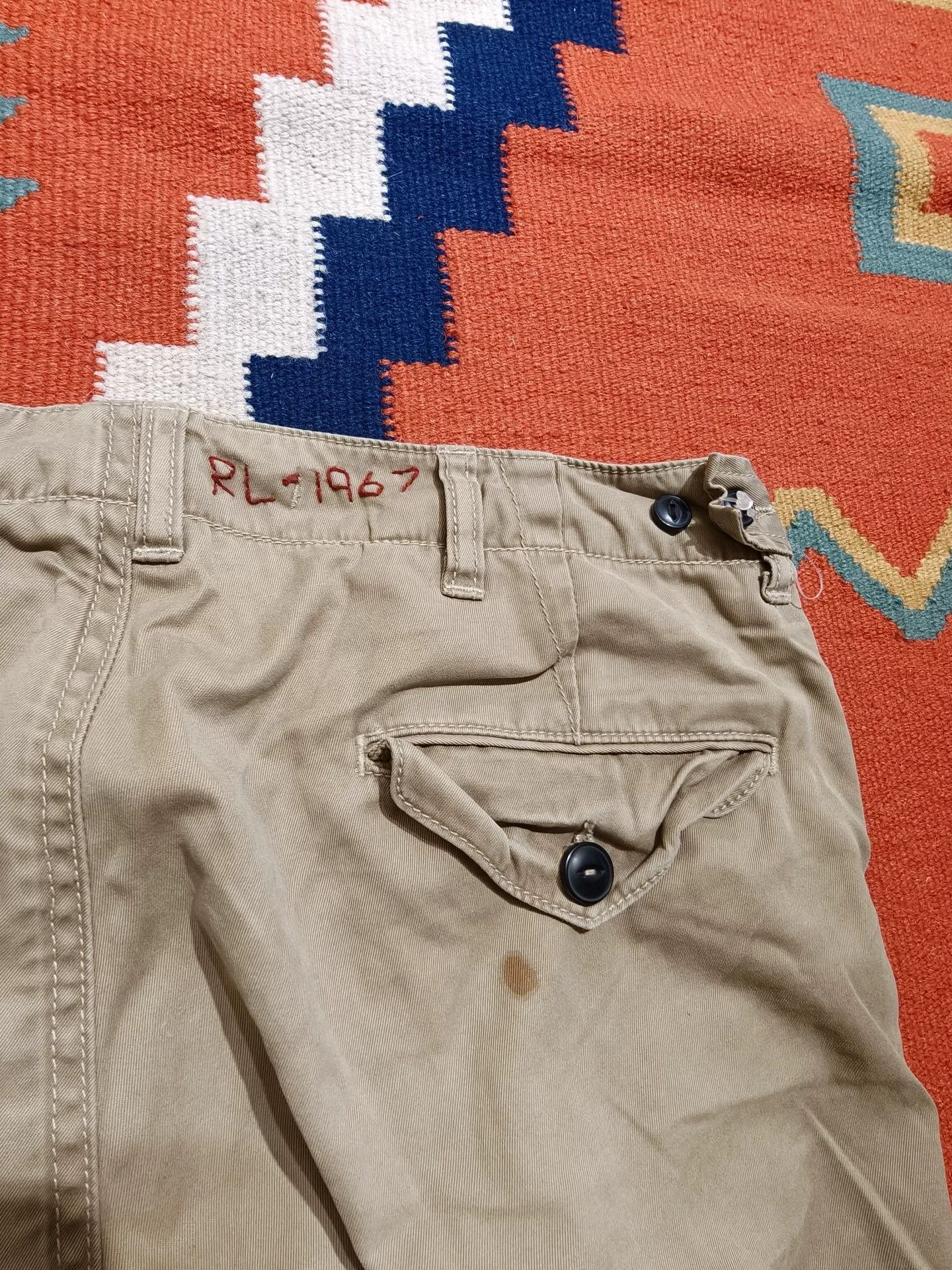 Ralph Lauren Ralph Lauren RL Canvas Distressed Pants Size US 32 / EU 48 - 6 Thumbnail