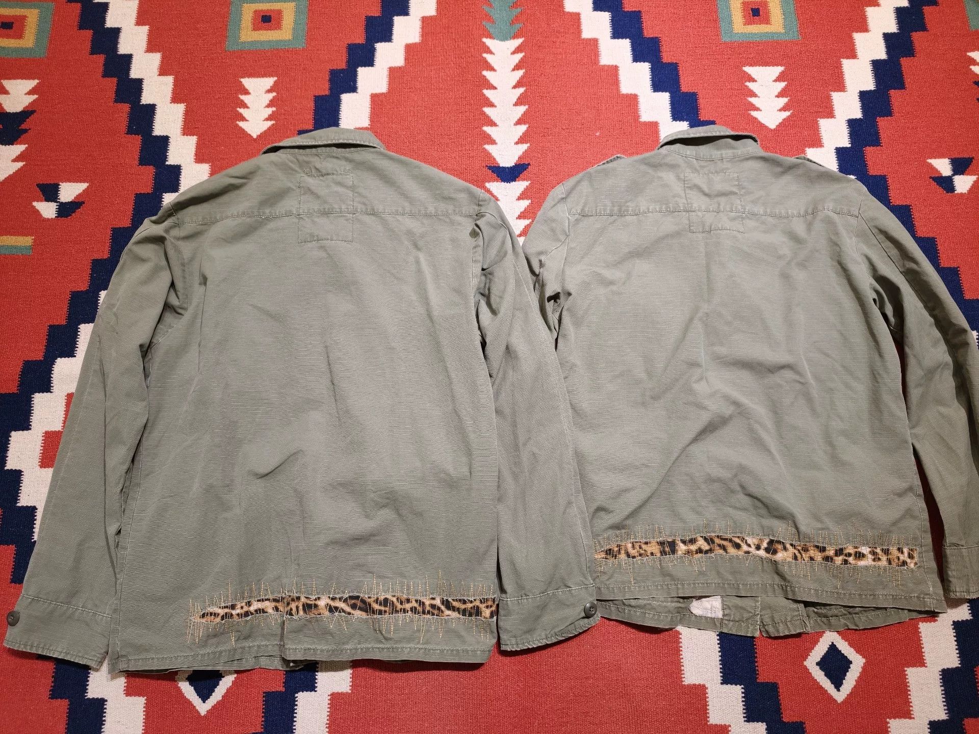 RRL Ralph Lauren RRL Vintage Distressed Leopard Patch Jacket Size US M / EU 48-50 / 2 - 3 Thumbnail