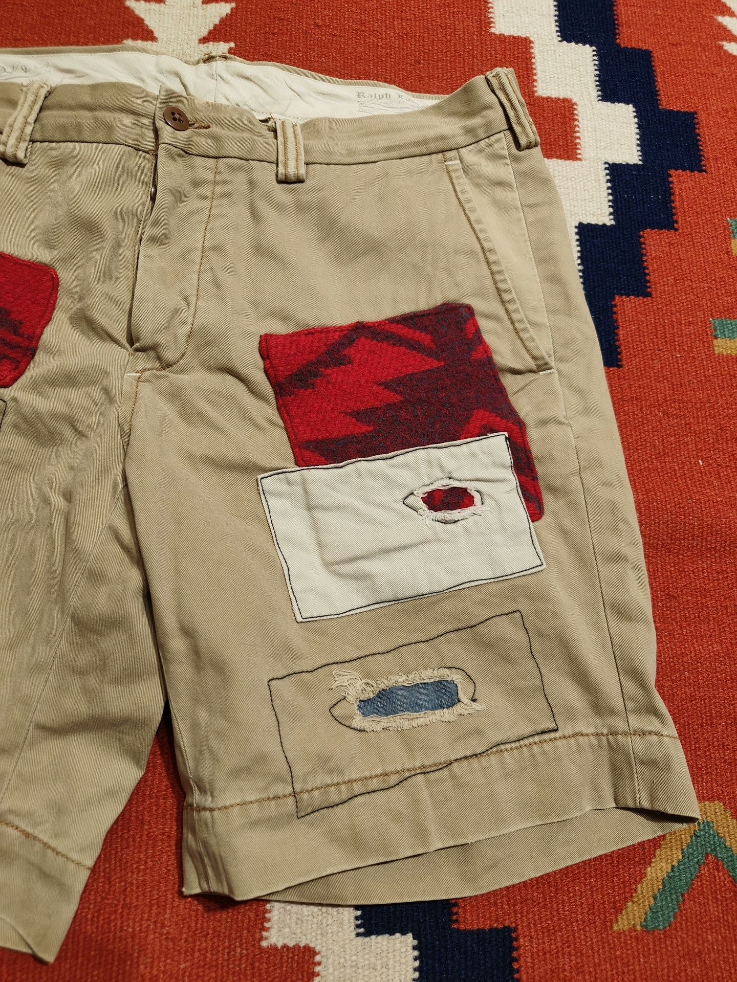 RRL Ralph Lauren Ralph Lauren Khaki Vintage Southwest Shorts Size US 33 - 2 Thumbnail