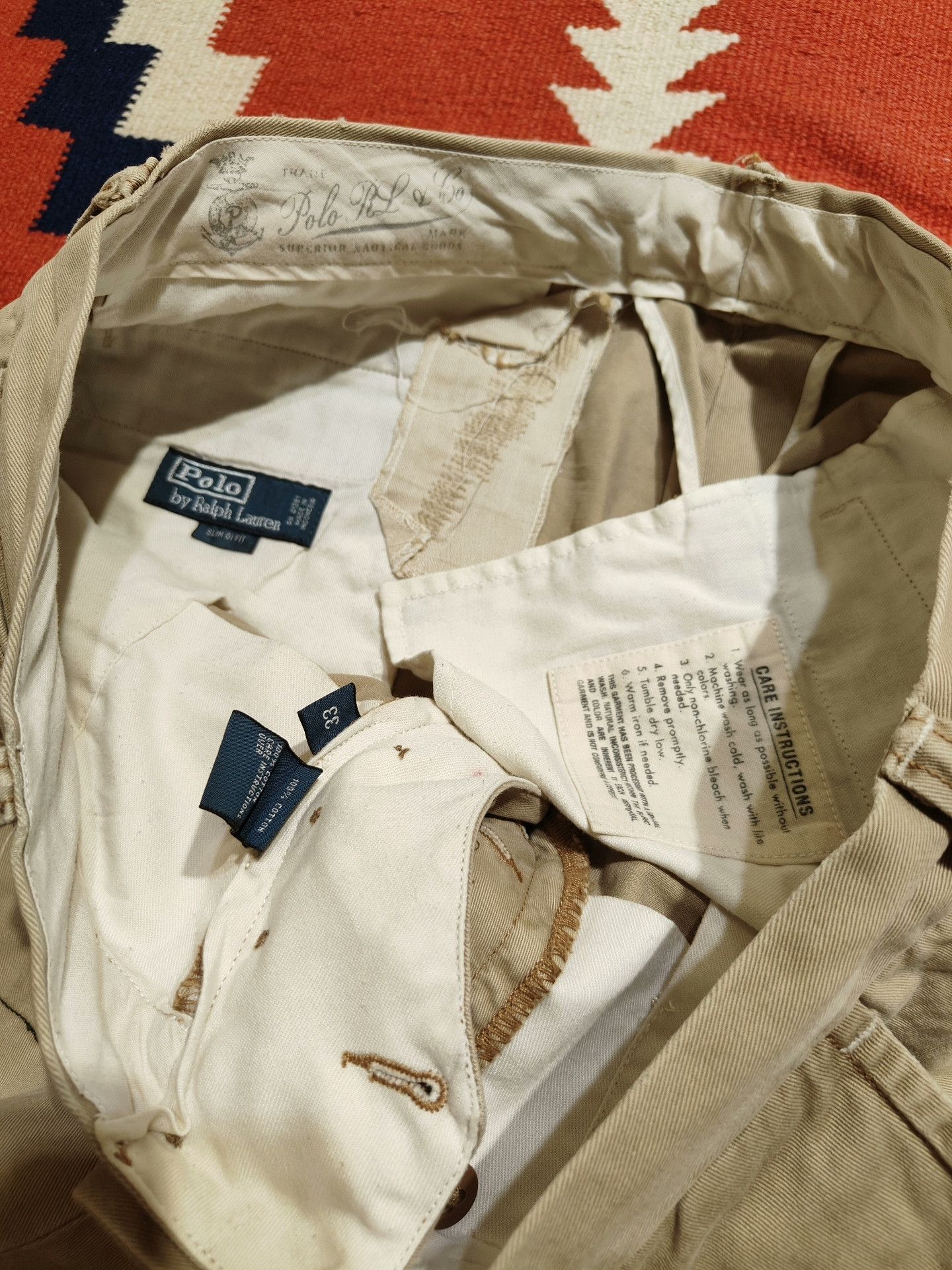 RRL Ralph Lauren Ralph Lauren Khaki Vintage Southwest Shorts Size US 33 - 5 Thumbnail