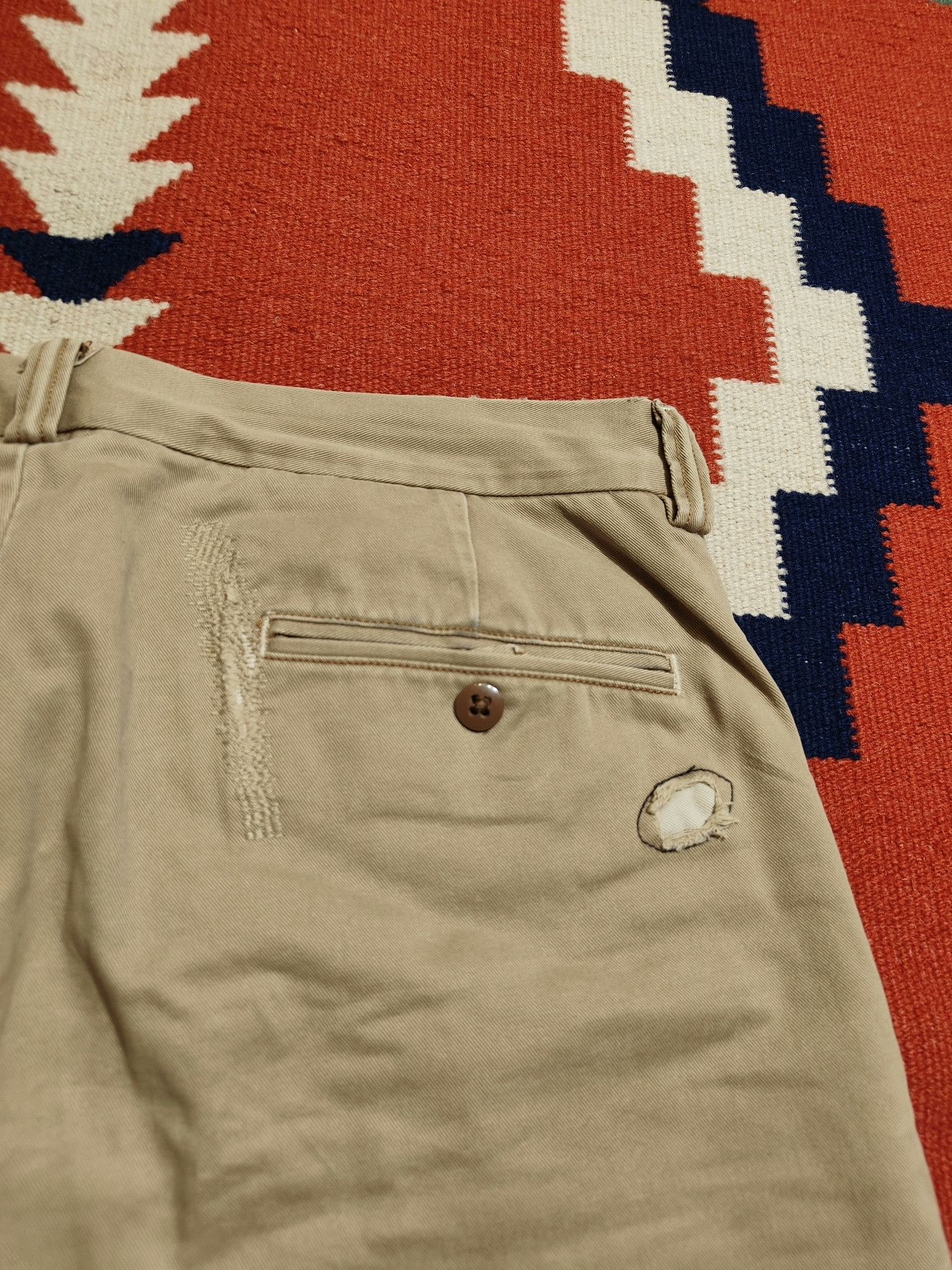 RRL Ralph Lauren Ralph Lauren Khaki Vintage Southwest Shorts Size US 33 - 6 Thumbnail
