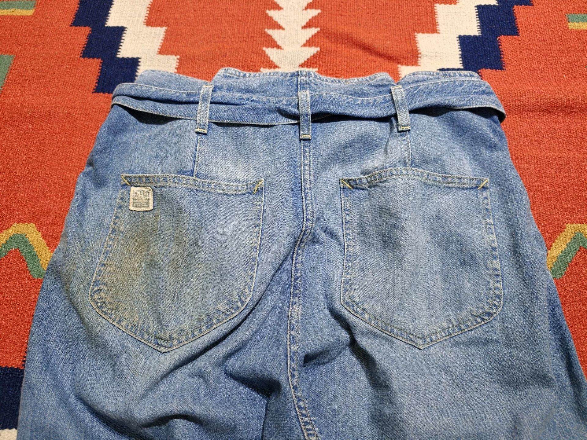 Polo Ralph Lauren Polo Ralph Lauren Loose Belted Jeans Size US 28 / EU 44 - 8 Thumbnail