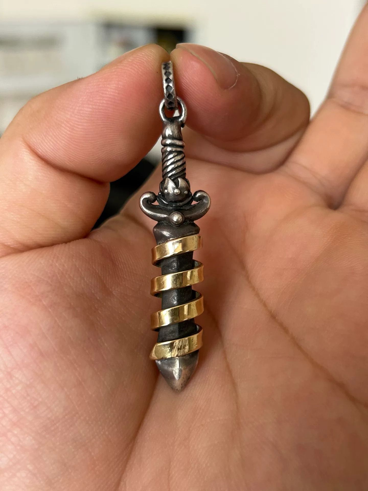 The Flat Head RJB x The Flat Head 18K Gold Dagger Pendant Size ONE SIZE - 4 Thumbnail