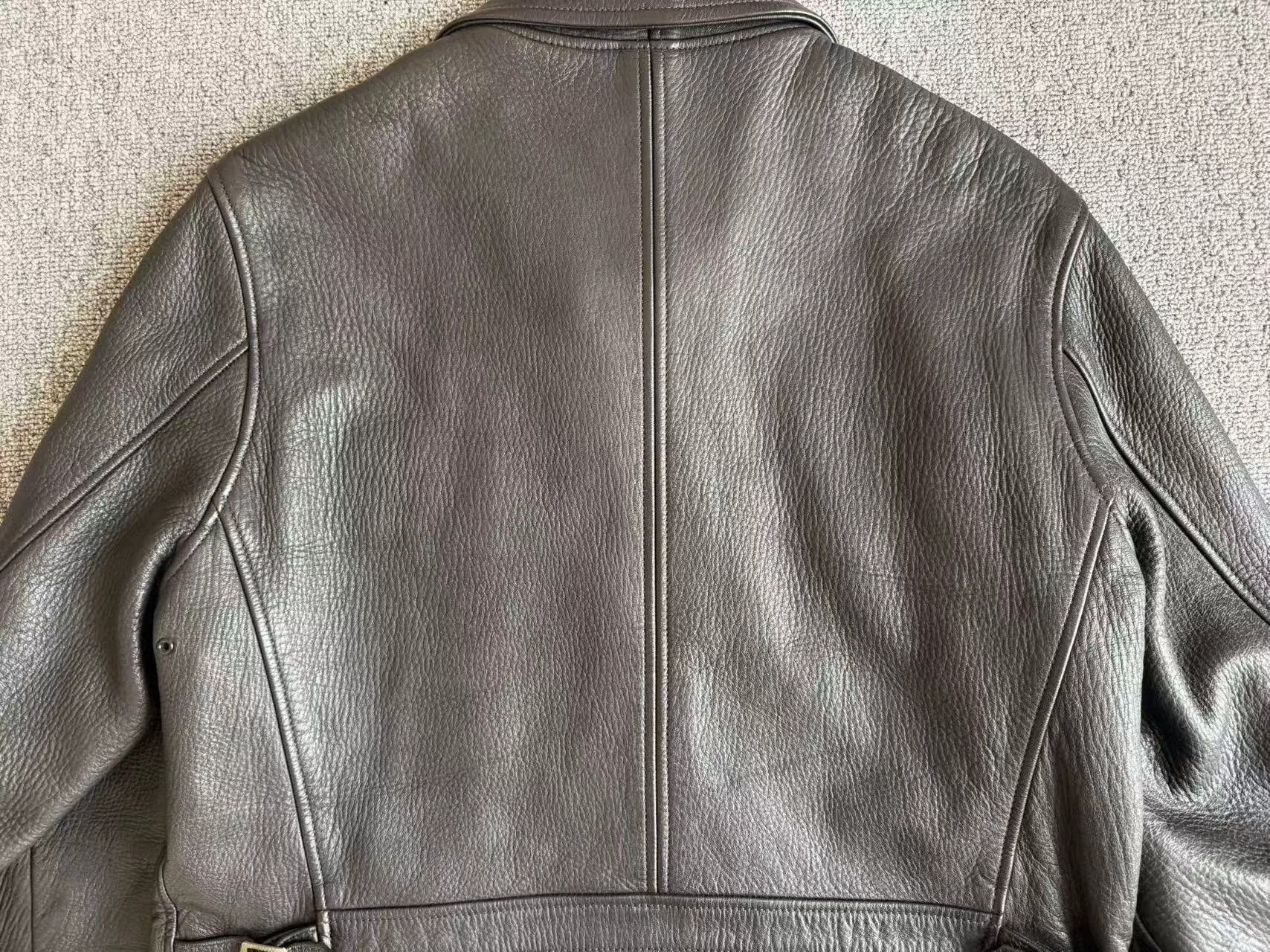 The Real McCoy's Joe McCoy 1930 Deerskin Leather Jacket Size US XXS / EU 40 - 7 Thumbnail