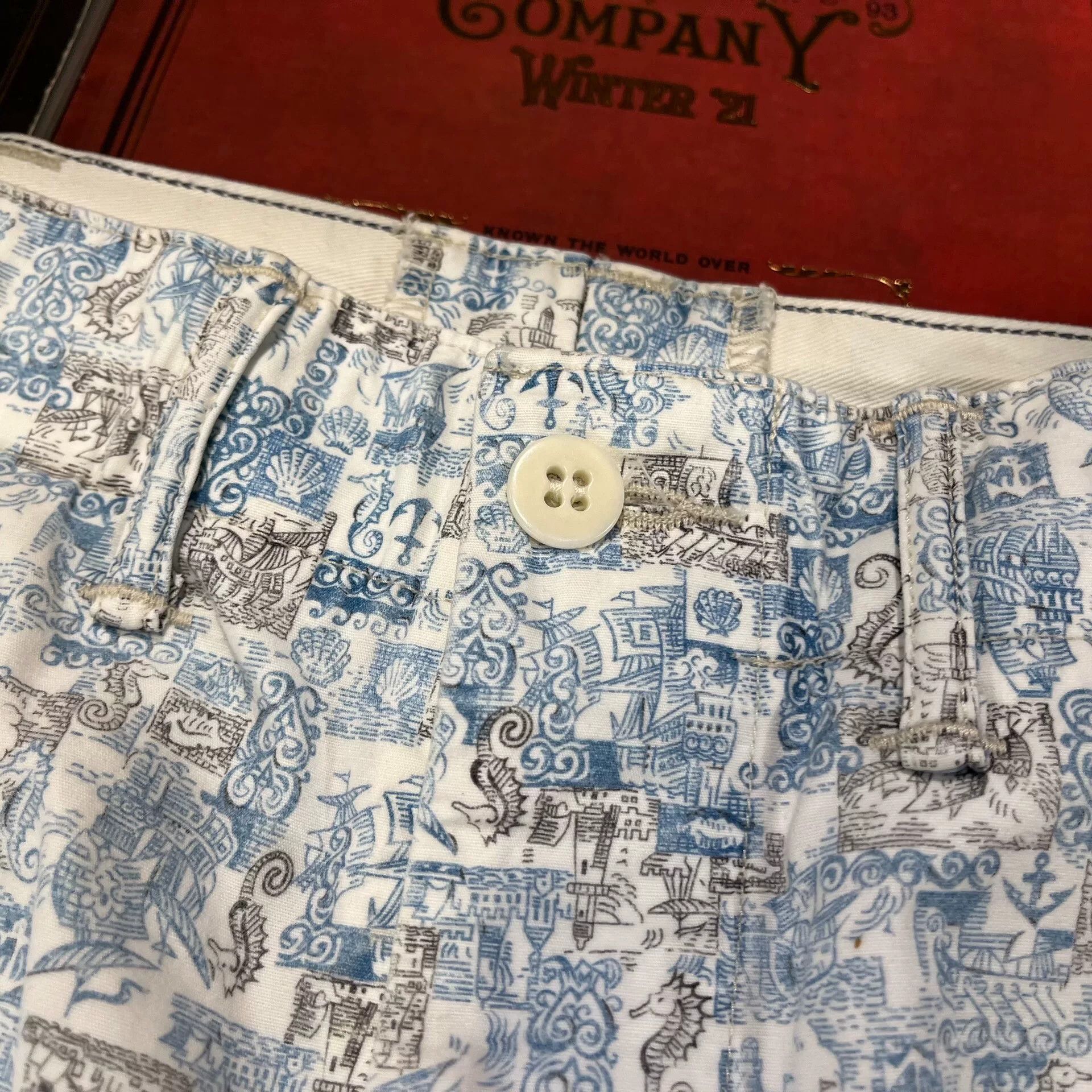 RRL Ralph Lauren RRL Printed Casual Shorts Size US 32 / EU 48 - 6 Thumbnail