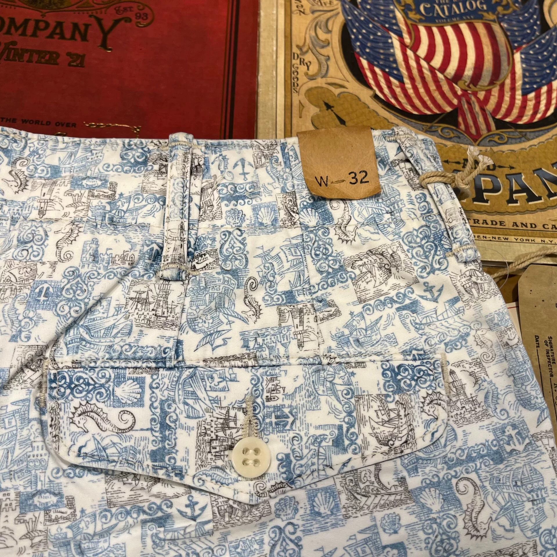 RRL Ralph Lauren RRL Printed Casual Shorts Size US 32 / EU 48 - 9 Thumbnail