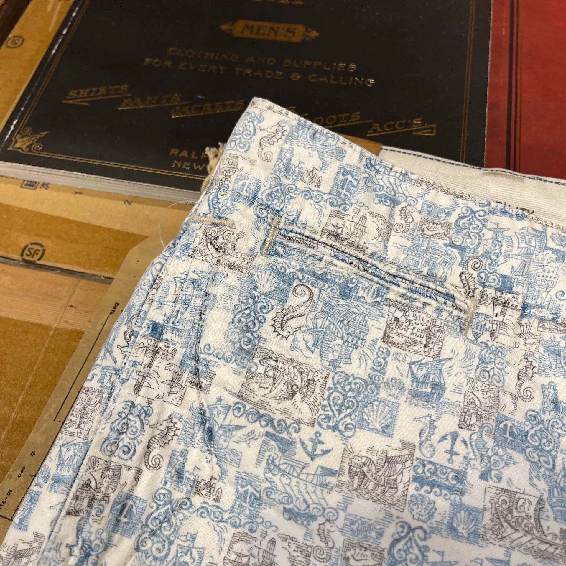 RRL Ralph Lauren RRL Printed Casual Shorts Size US 32 / EU 48 - 7 Thumbnail