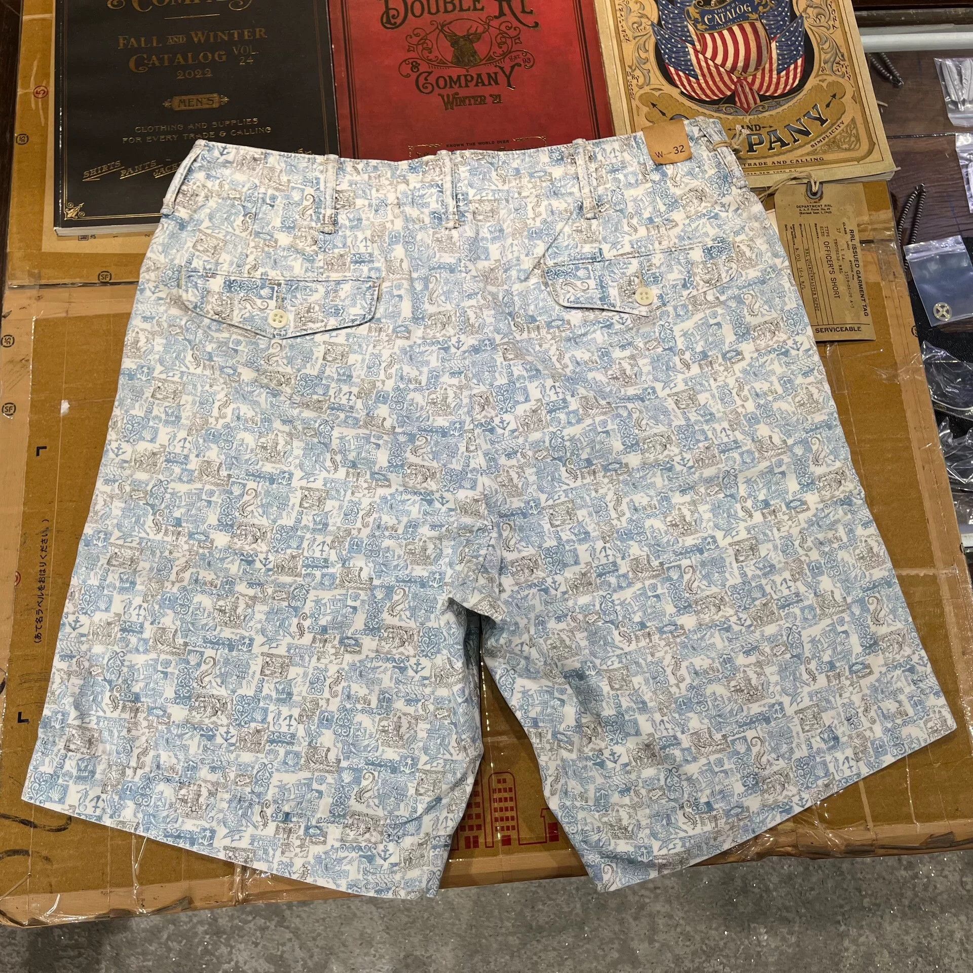 RRL Ralph Lauren RRL Printed Casual Shorts Size US 32 / EU 48 - 2 Thumbnail