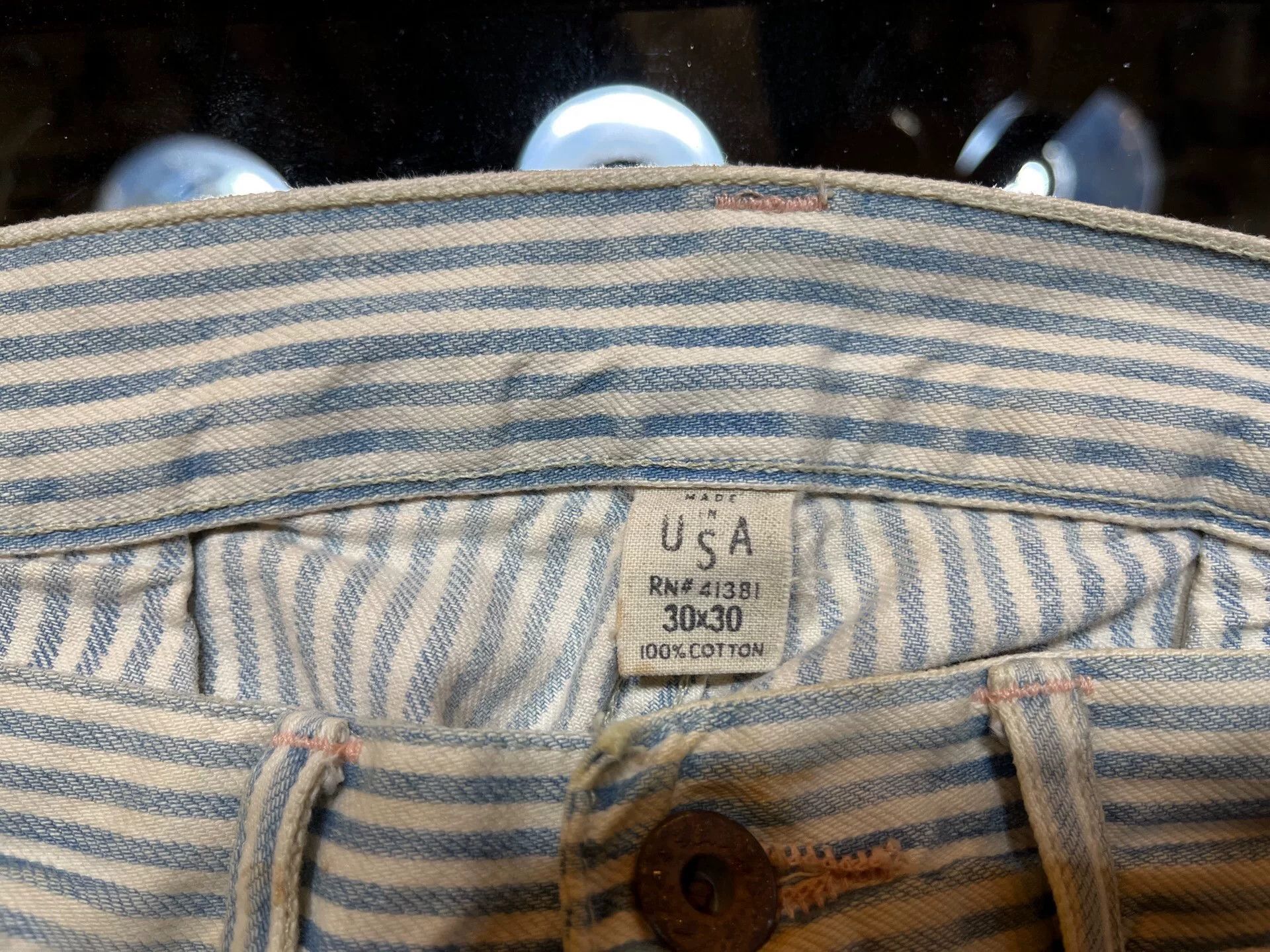 RRL Ralph Lauren RRL Vintage Striped Casual Pants Size US 30 / EU 46 - 4 Thumbnail