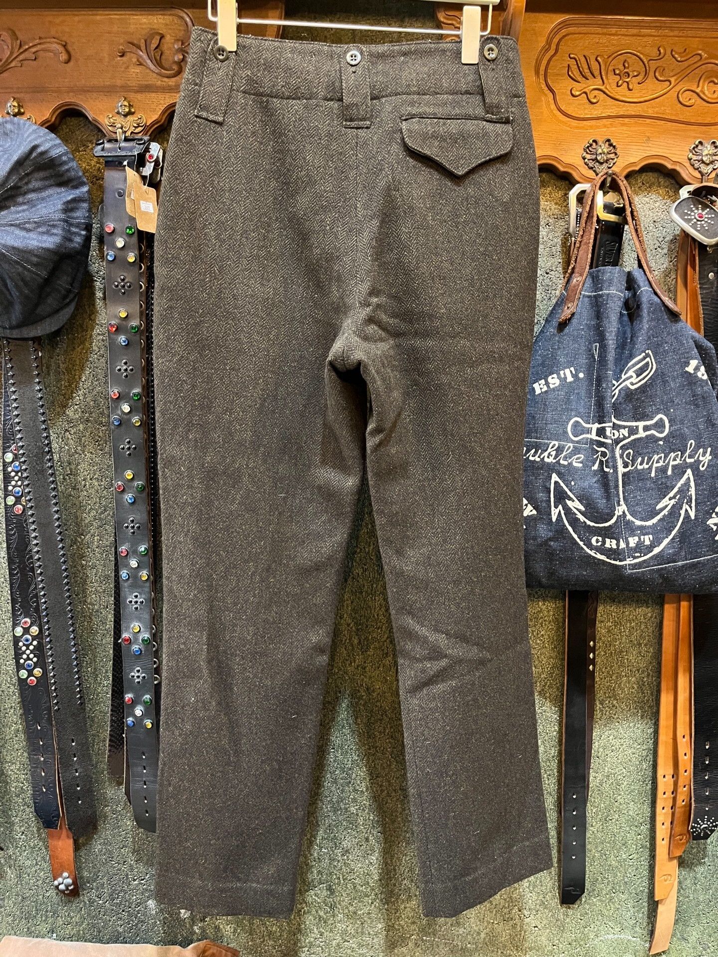 RRL Ralph Lauren RRL Double RL Wool Herringbone Pants Size US 30 / EU 46 - 2 Thumbnail