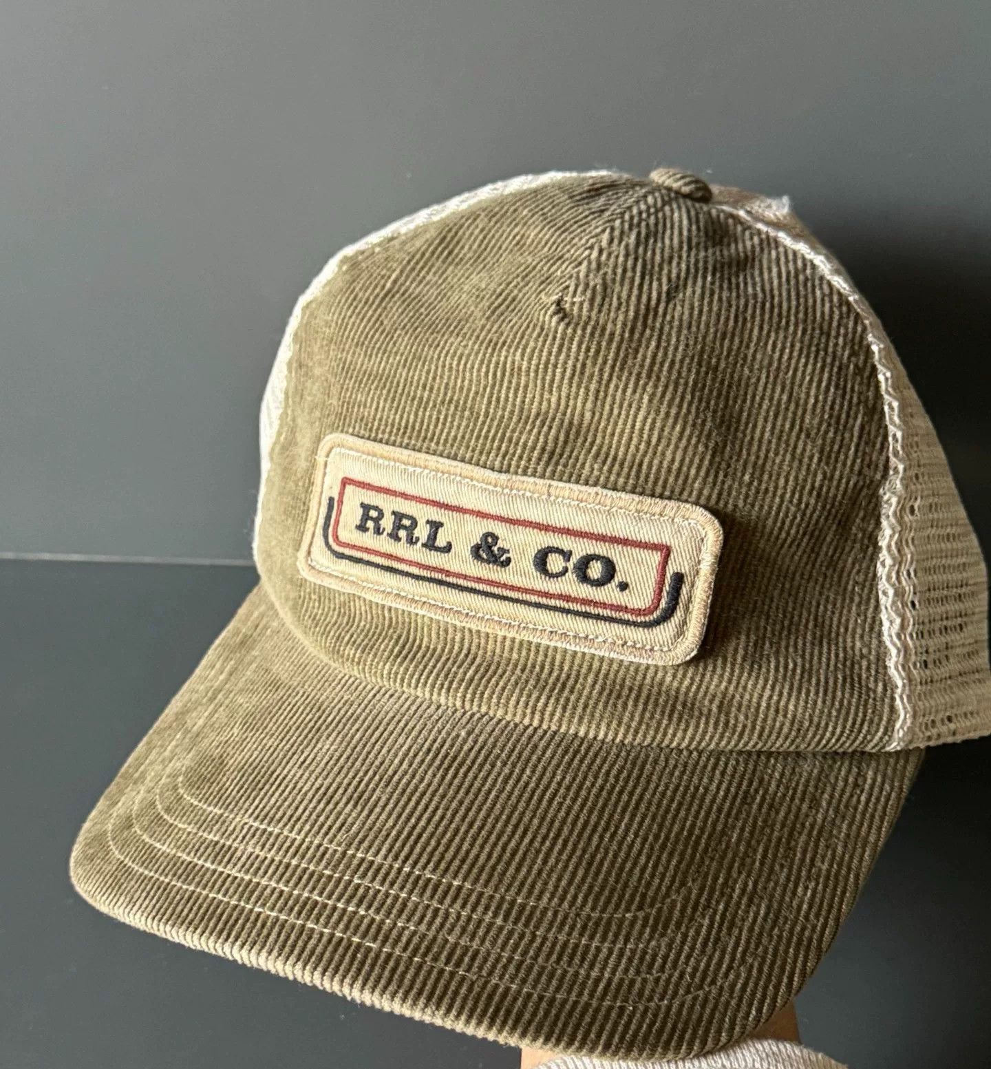 RRL Ralph Lauren RRL Vintage Washed Corduroy Trucker Cap Size ONE SIZE - 4 Thumbnail