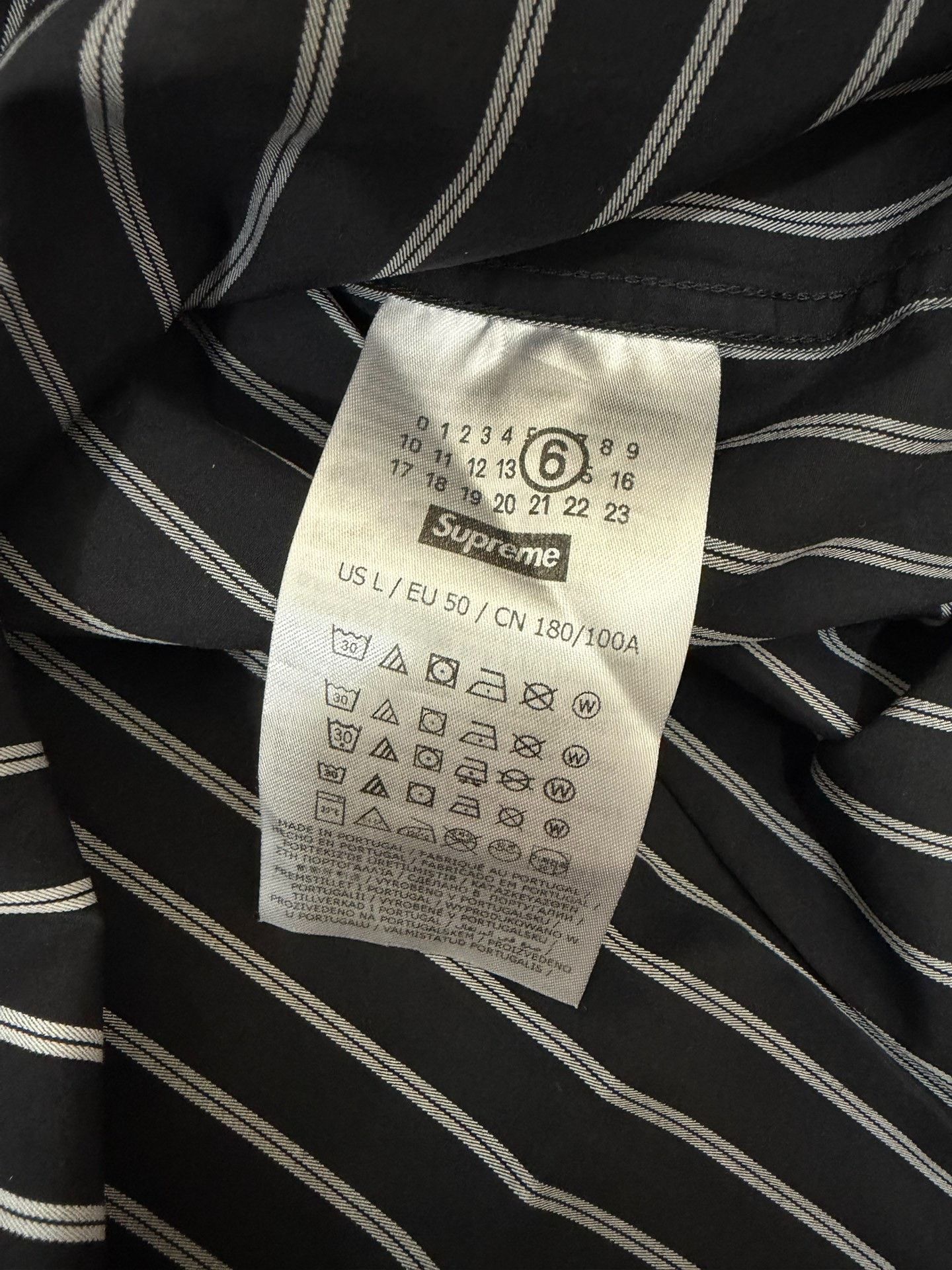 MM6 Supreme x MM6 Stripe Shirt Size US L / EU 52-54 / 3 - 4 Thumbnail